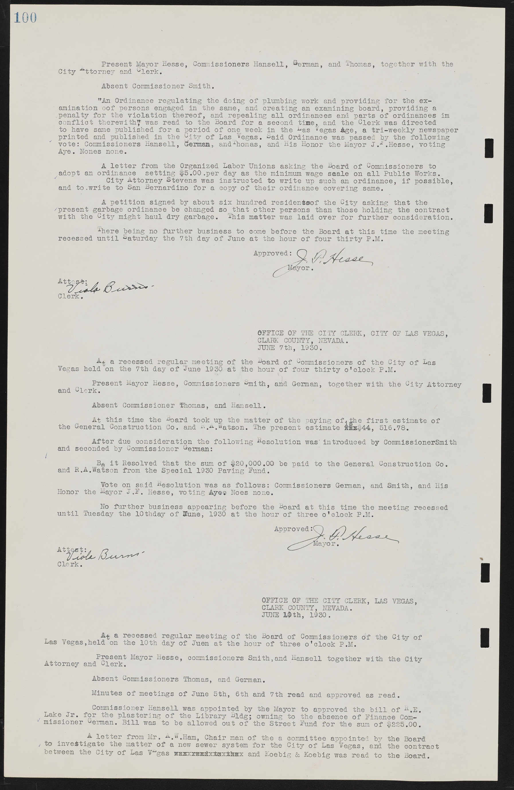 Las Vegas City Commission Minutes, May 14, 1929 to February 11, 1937, lvc000003-106