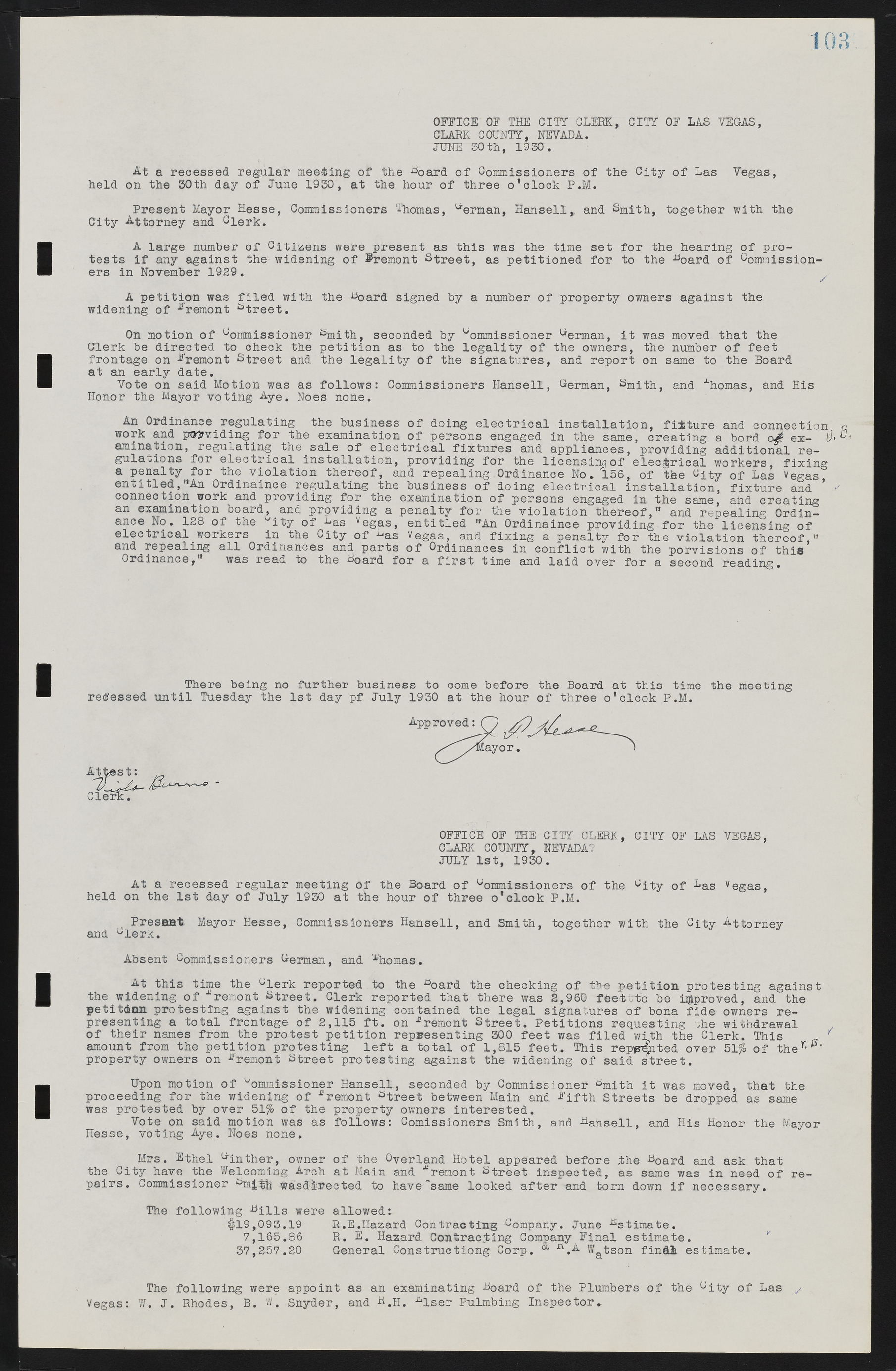 Las Vegas City Commission Minutes, May 14, 1929 to February 11, 1937, lvc000003-109