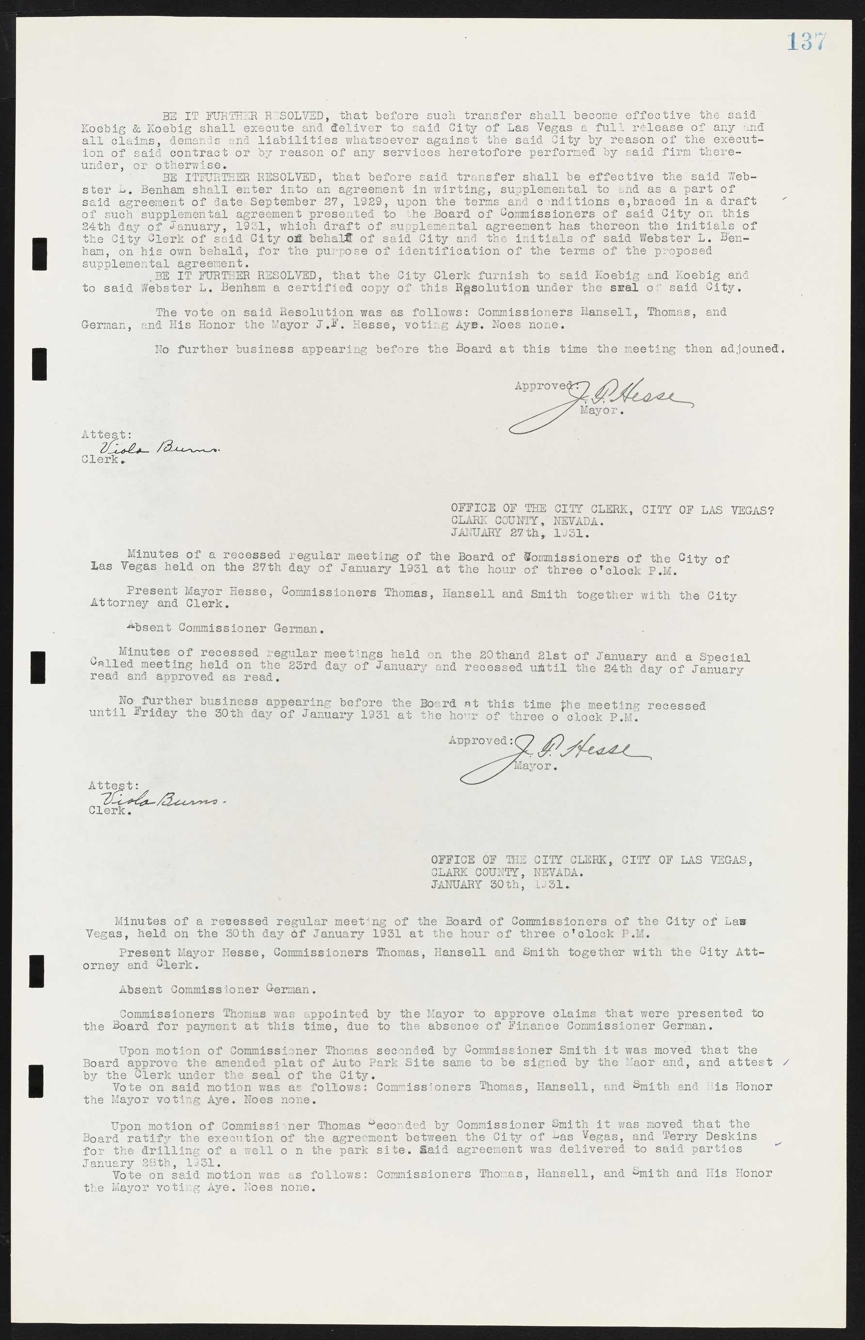 Las Vegas City Commission Minutes, May 14, 1929 to February 11, 1937, lvc000003-143