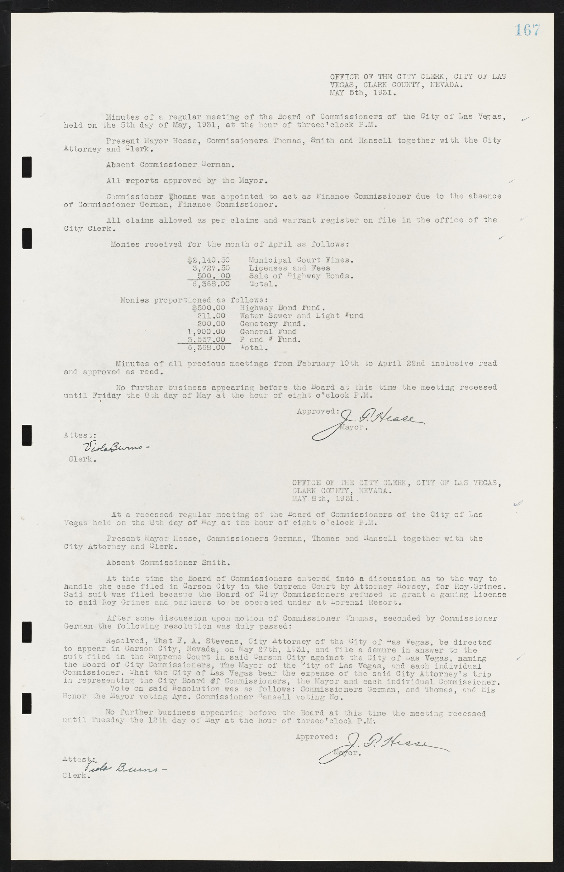 Las Vegas City Commission Minutes, May 14, 1929 to February 11, 1937, lvc000003-173