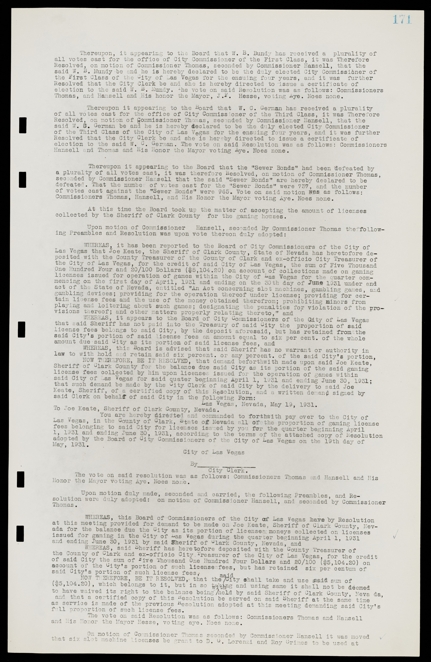 Las Vegas City Commission Minutes, May 14, 1929 to February 11, 1937, lvc000003-177