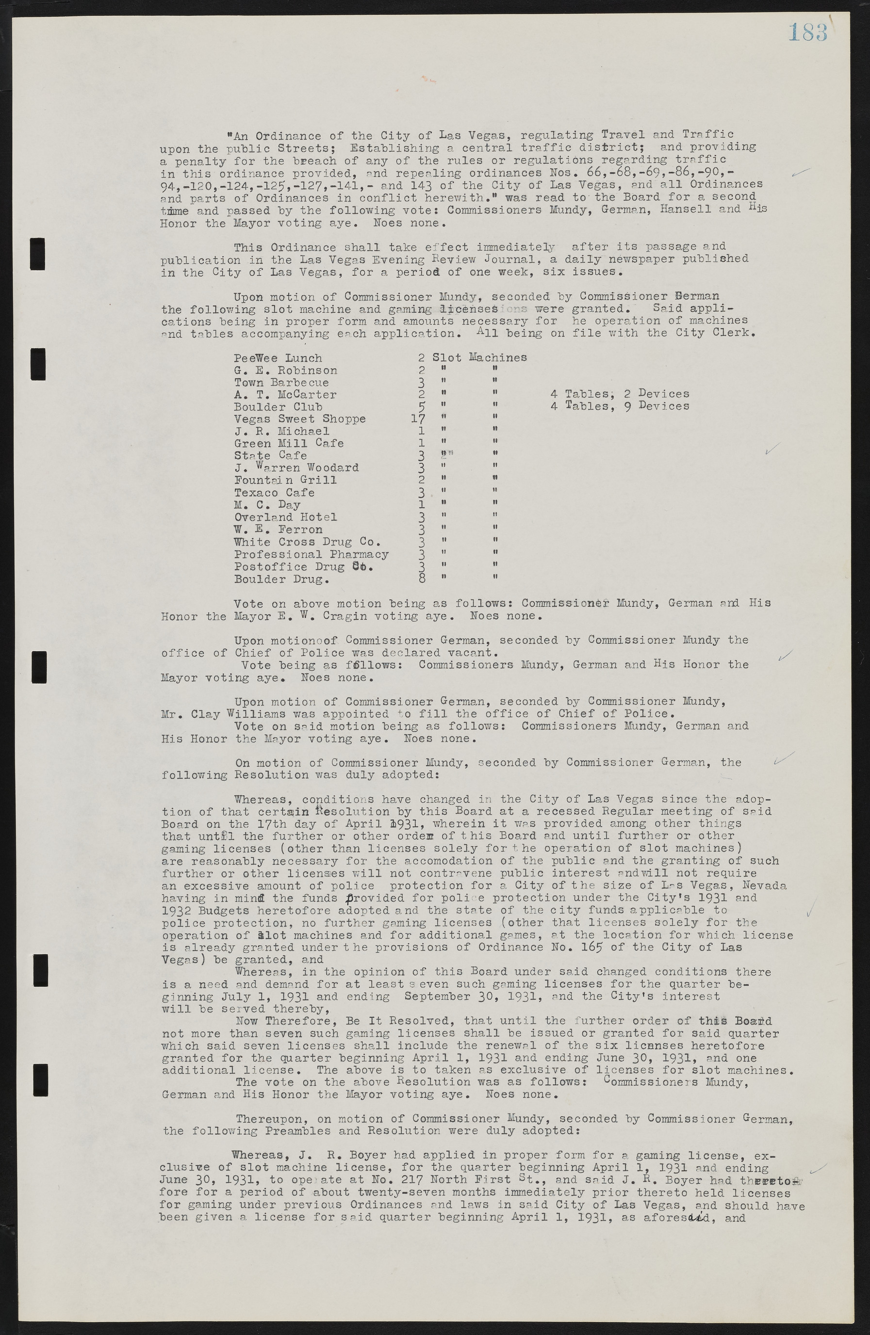 Las Vegas City Commission Minutes, May 14, 1929 to February 11, 1937, lvc000003-189