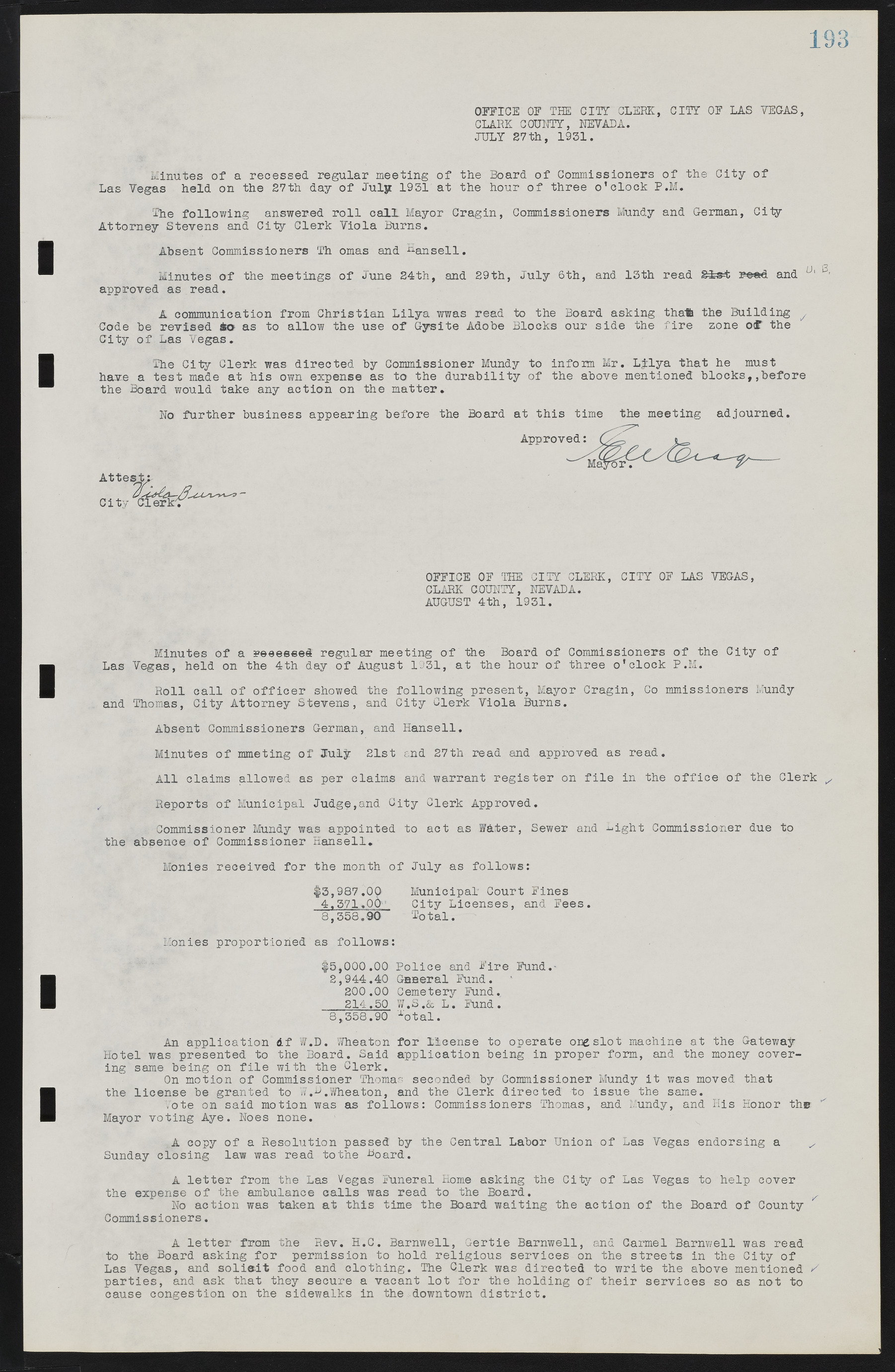 Las Vegas City Commission Minutes, May 14, 1929 to February 11, 1937, lvc000003-199