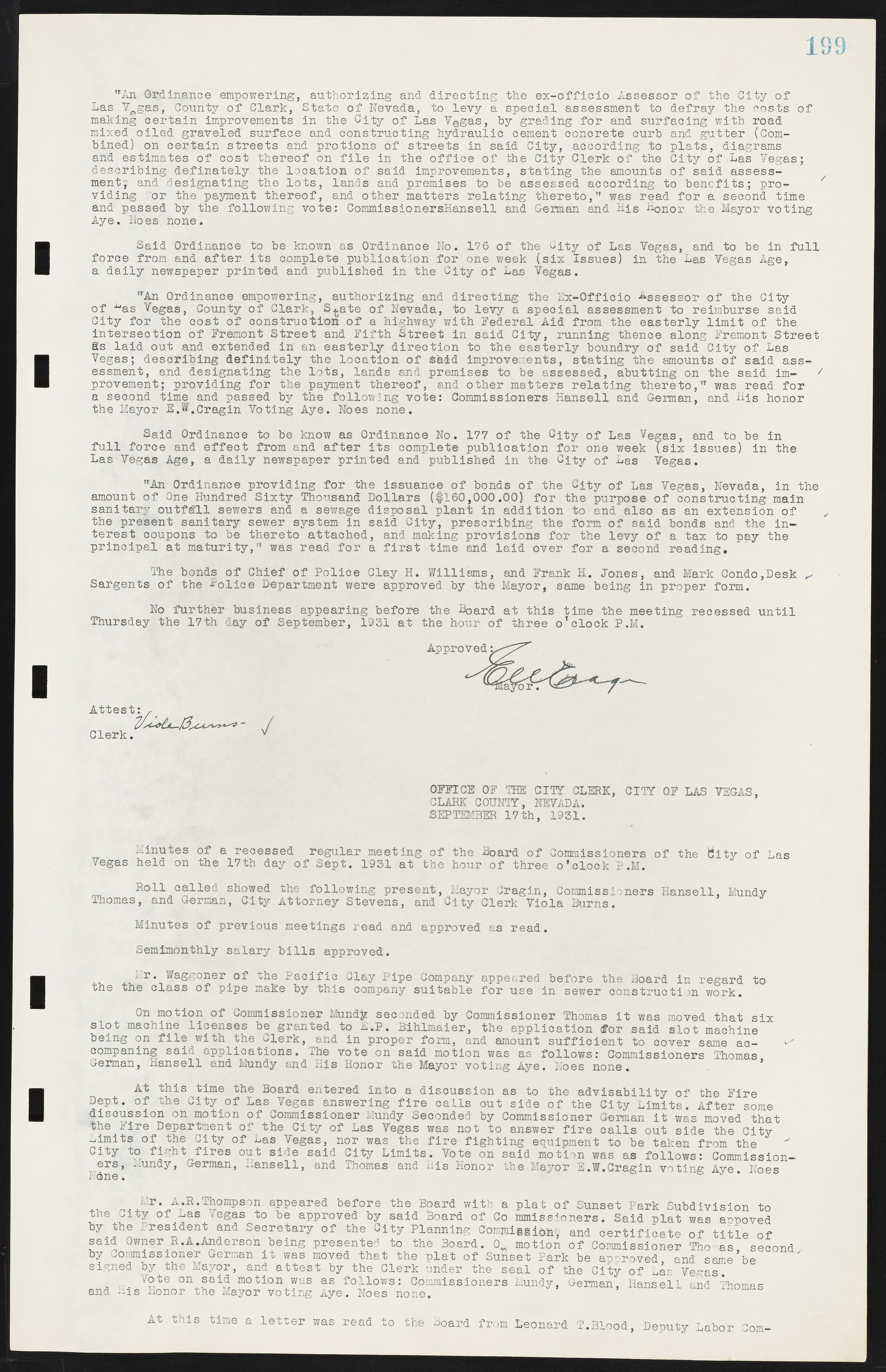 Las Vegas City Commission Minutes, May 14, 1929 to February 11, 1937, lvc000003-205