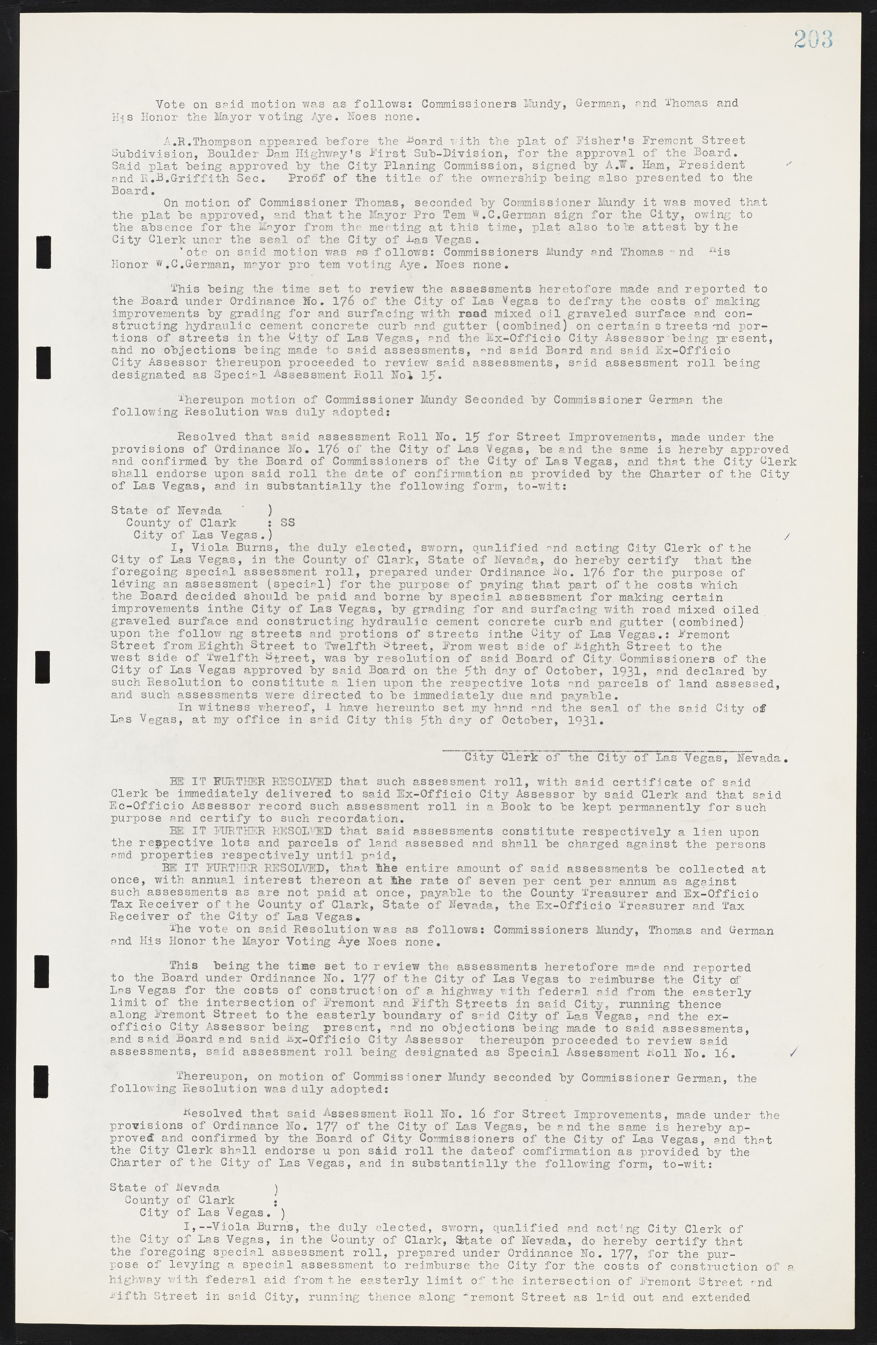 Las Vegas City Commission Minutes, May 14, 1929 to February 11, 1937, lvc000003-209