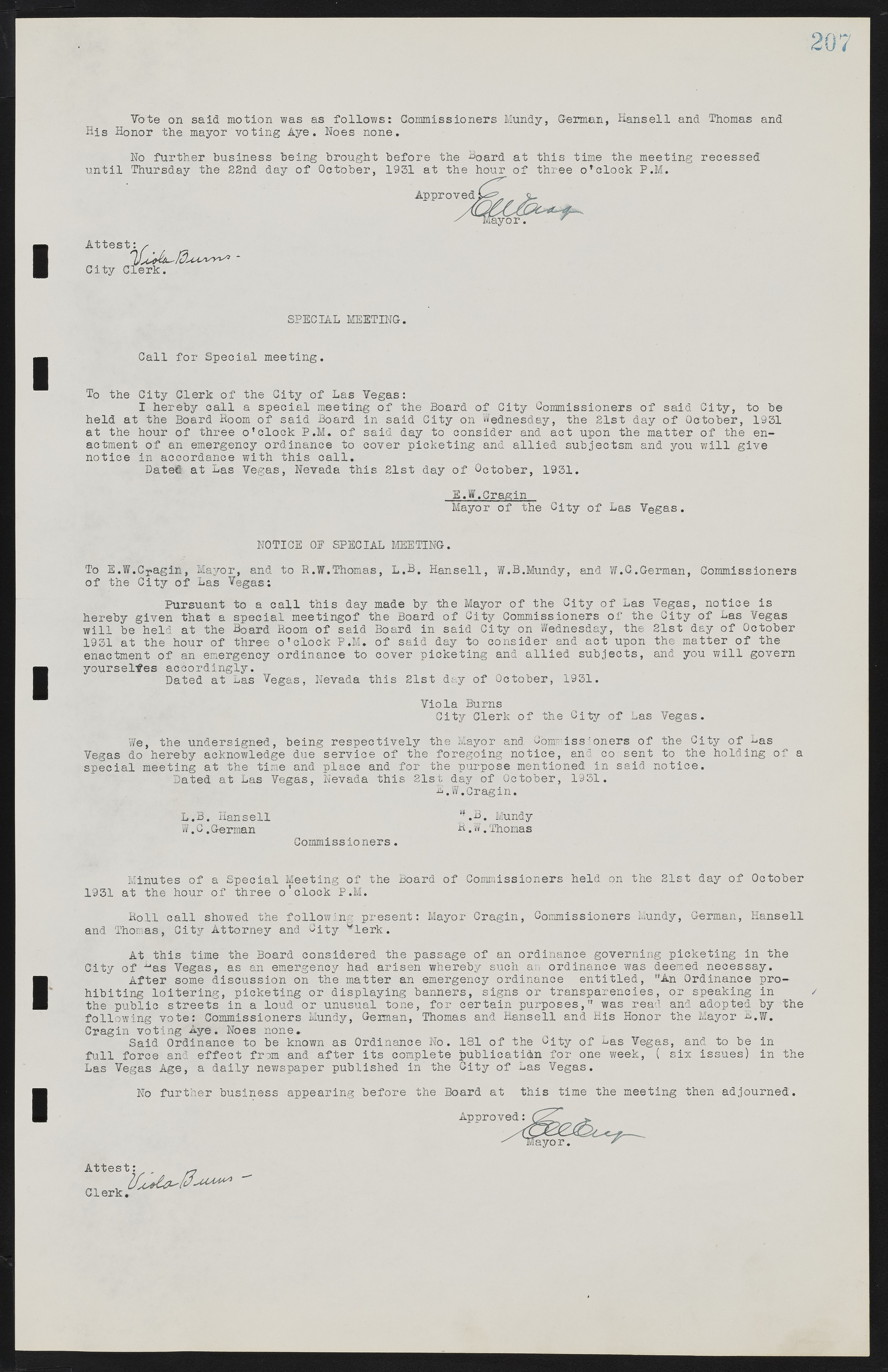 Las Vegas City Commission Minutes, May 14, 1929 to February 11, 1937, lvc000003-213
