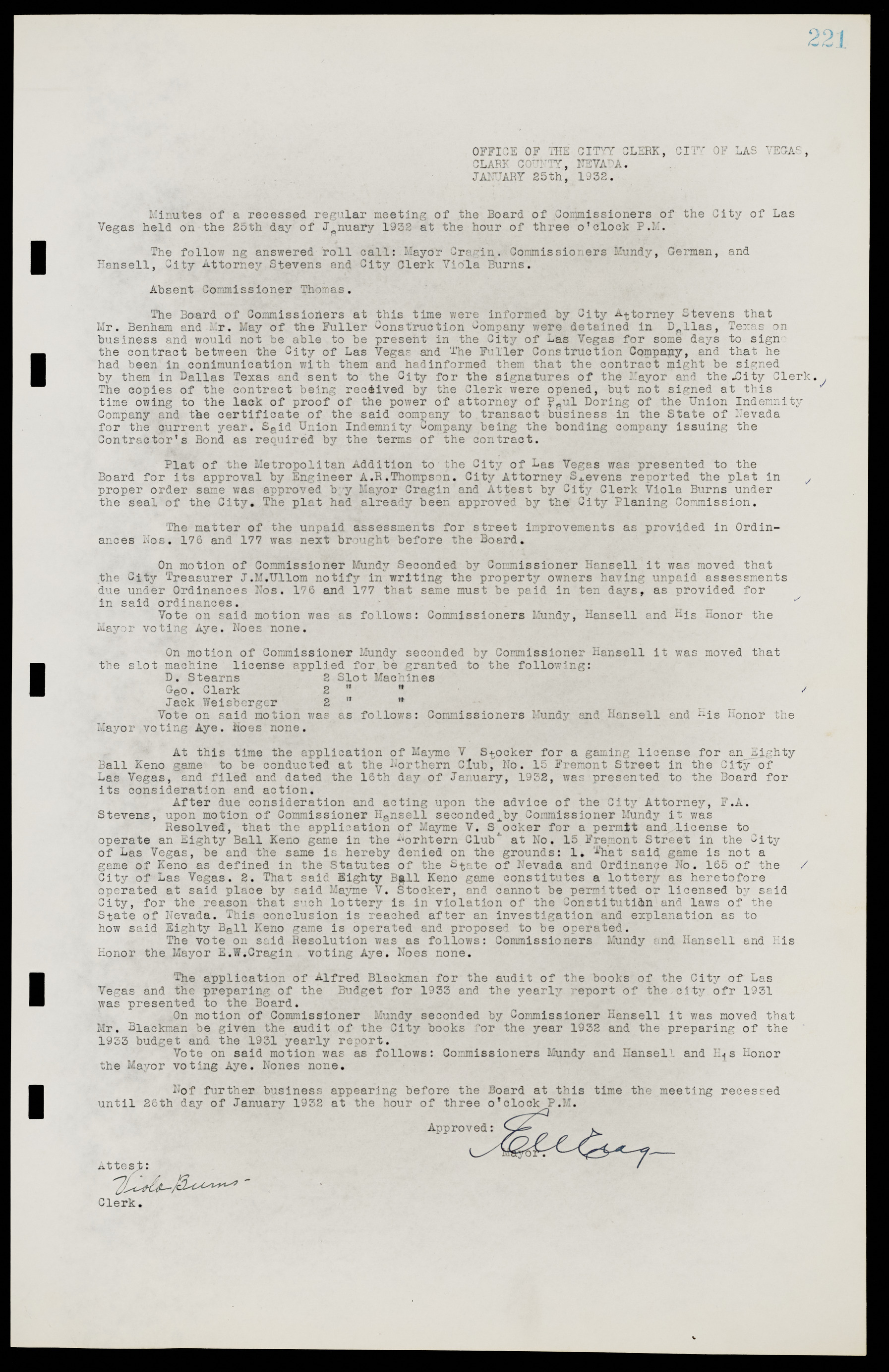 Las Vegas City Commission Minutes, May 14, 1929 to February 11, 1937, lvc000003-227