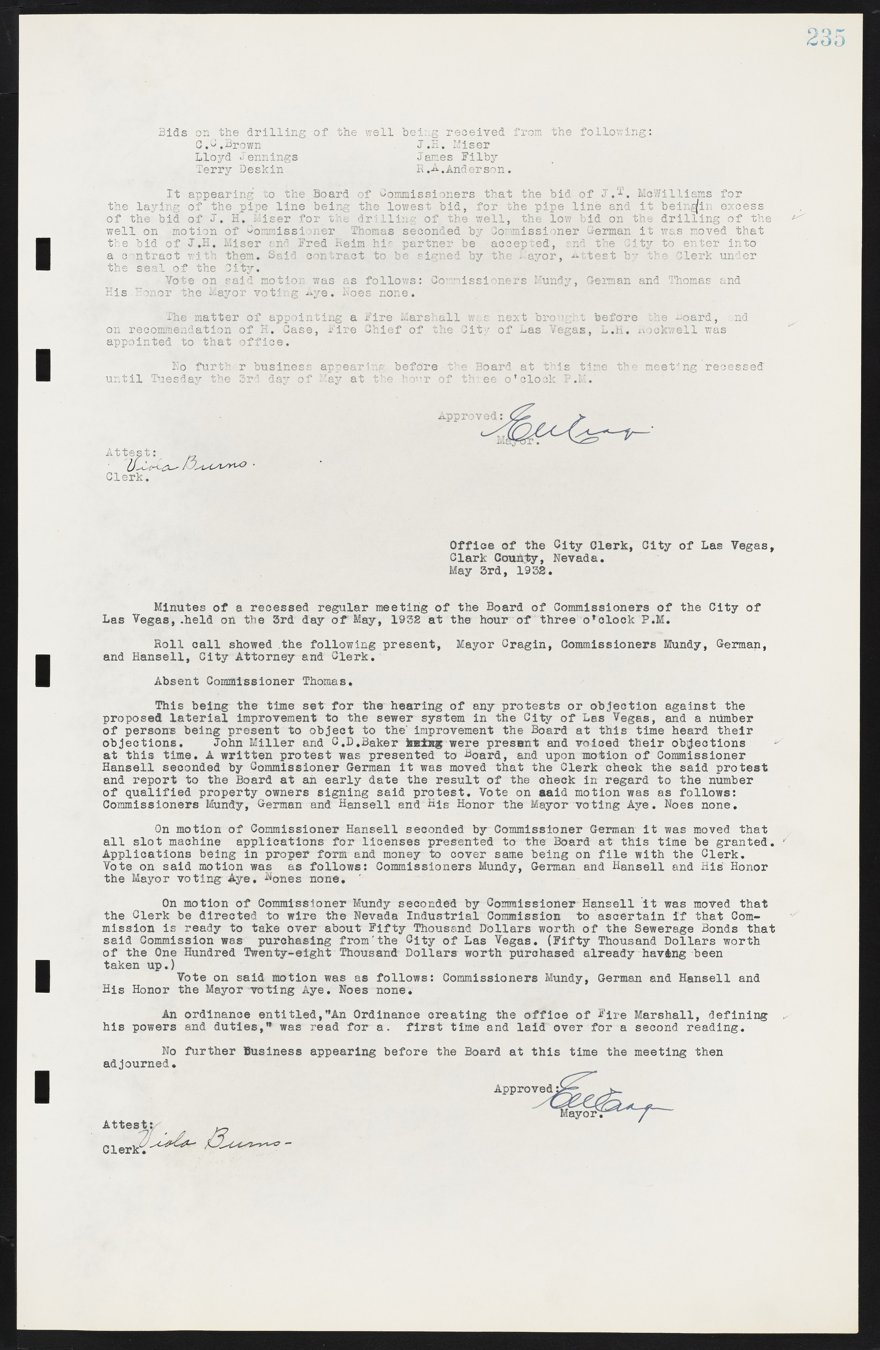 Las Vegas City Commission Minutes, May 14, 1929 to February 11, 1937, lvc000003-241