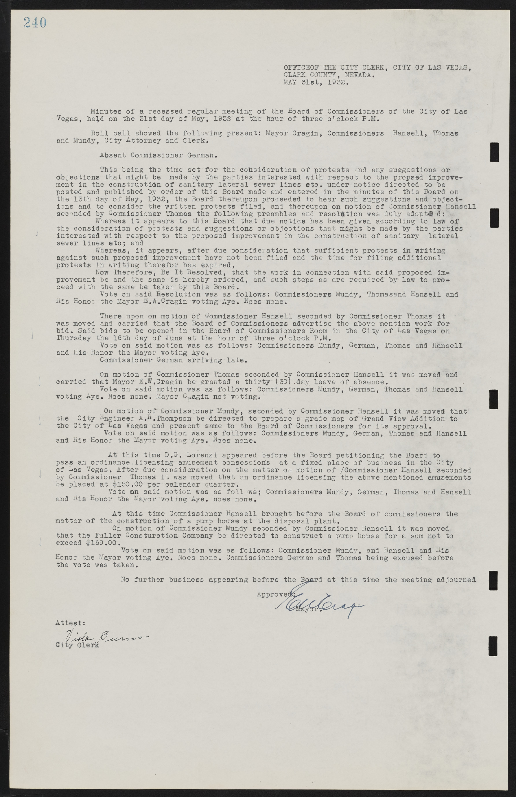 Las Vegas City Commission Minutes, May 14, 1929 to February 11, 1937, lvc000003-246