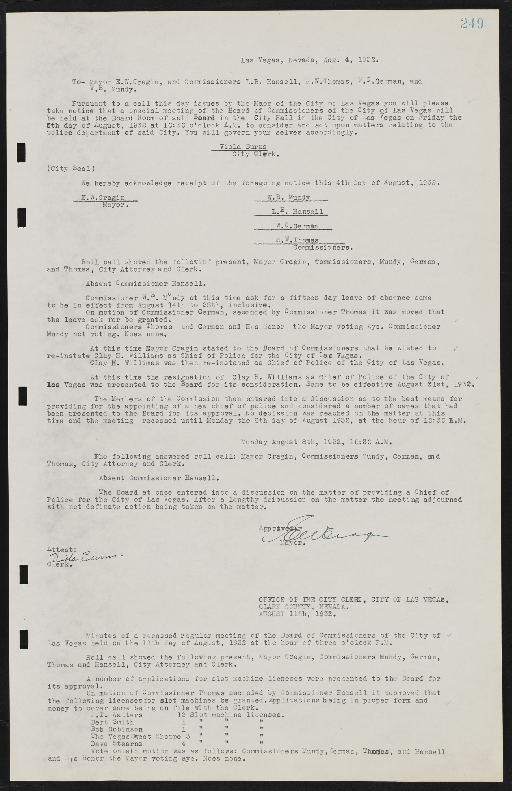 Las Vegas City Commission Minutes, May 14, 1929 to February 11, 1937, lvc000003-255