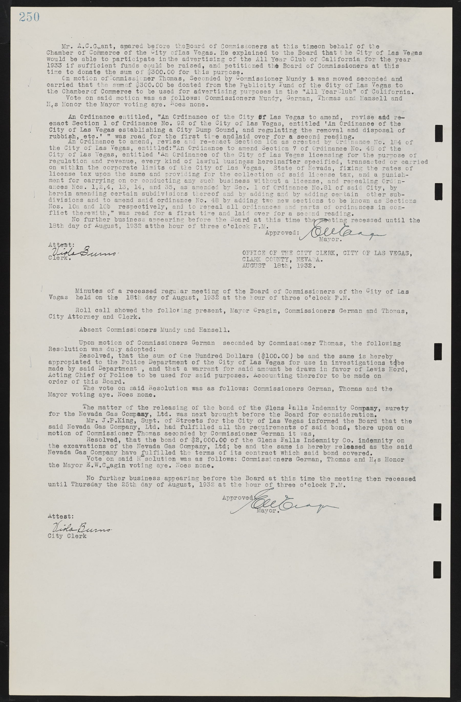 Las Vegas City Commission Minutes, May 14, 1929 to February 11, 1937, lvc000003-256
