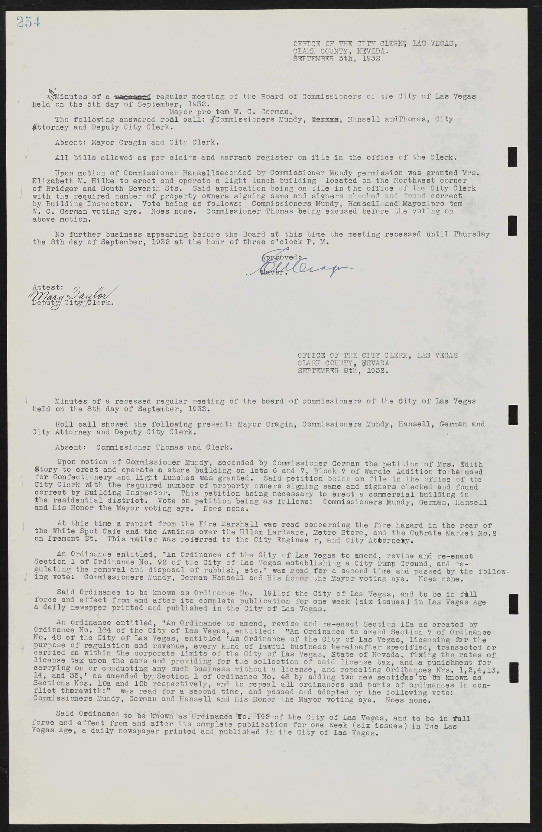 Las Vegas City Commission Minutes, May 14, 1929 to February 11, 1937, lvc000003-260