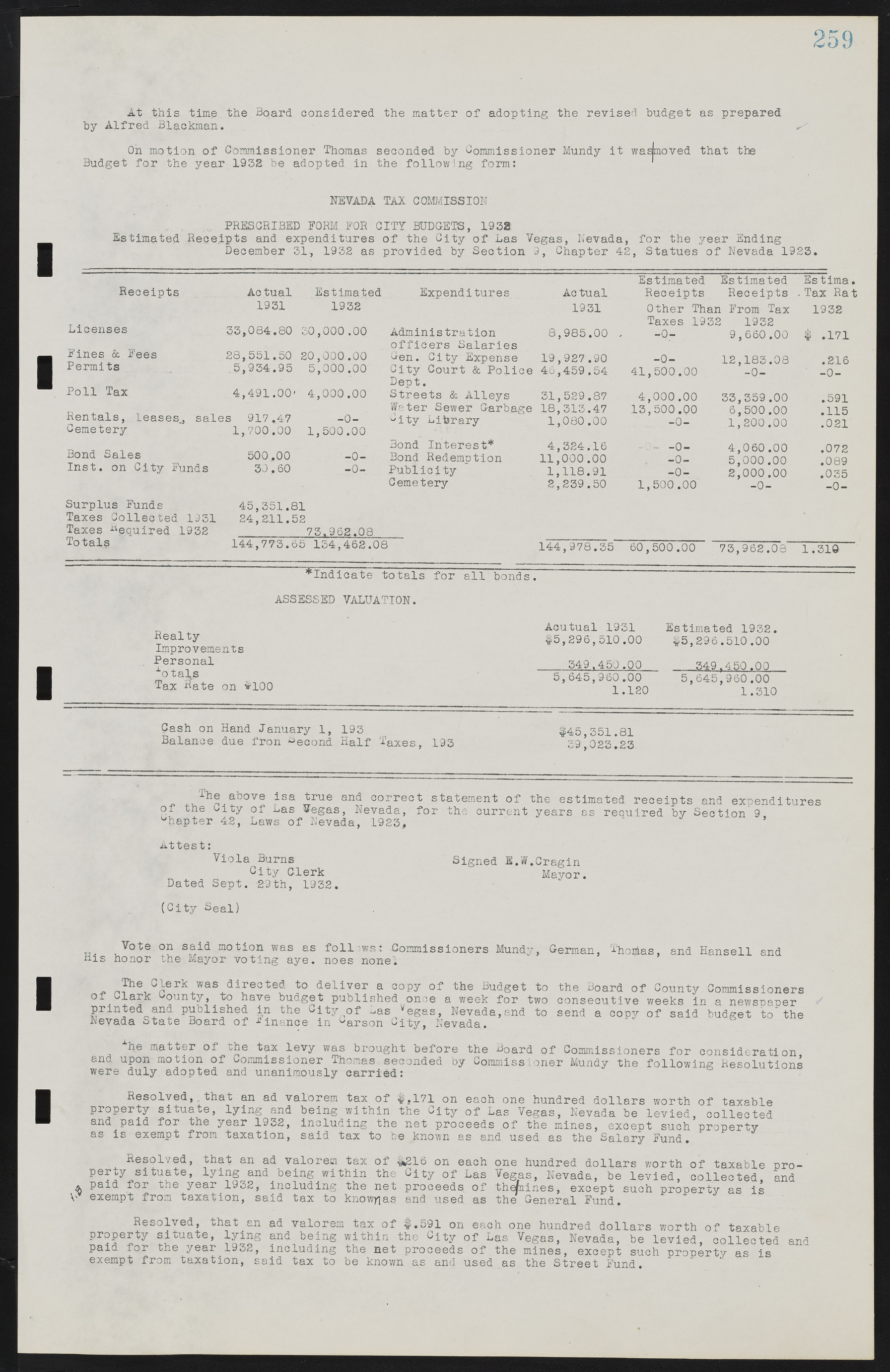 Las Vegas City Commission Minutes, May 14, 1929 to February 11, 1937, lvc000003-265