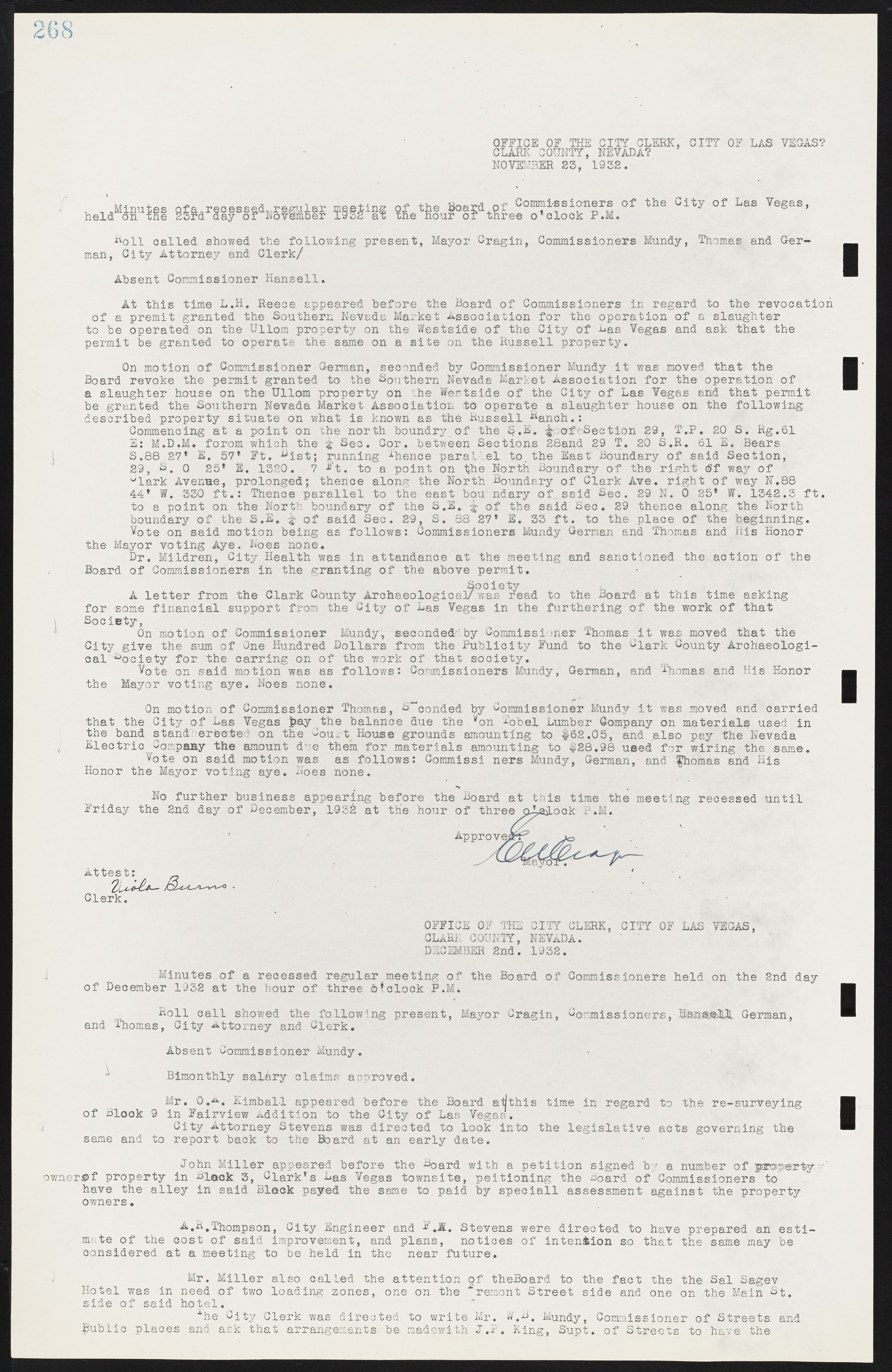 Las Vegas City Commission Minutes, May 14, 1929 to February 11, 1937, lvc000003-274