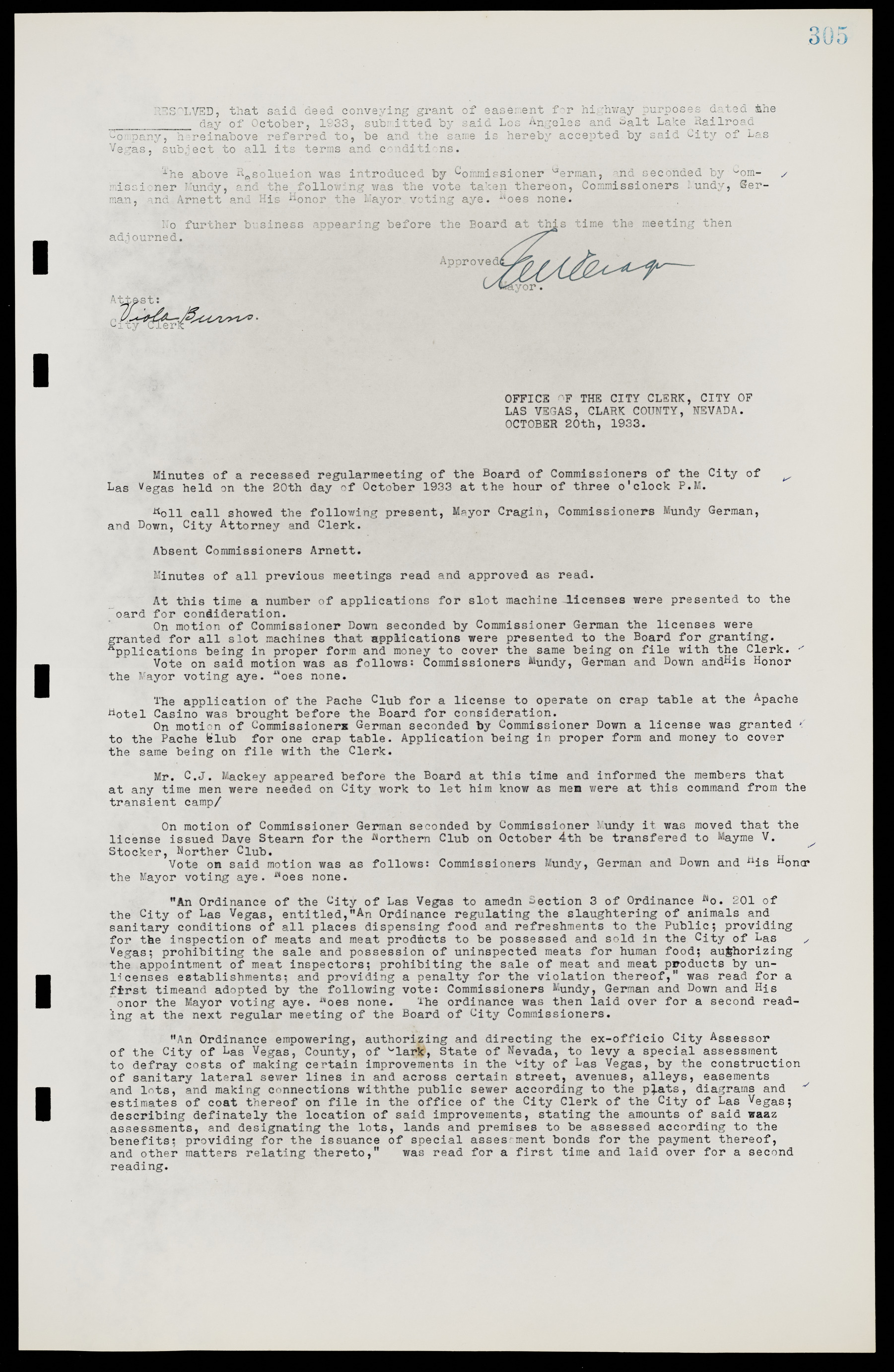 Las Vegas City Commission Minutes, May 14, 1929 to February 11, 1937, lvc000003-312