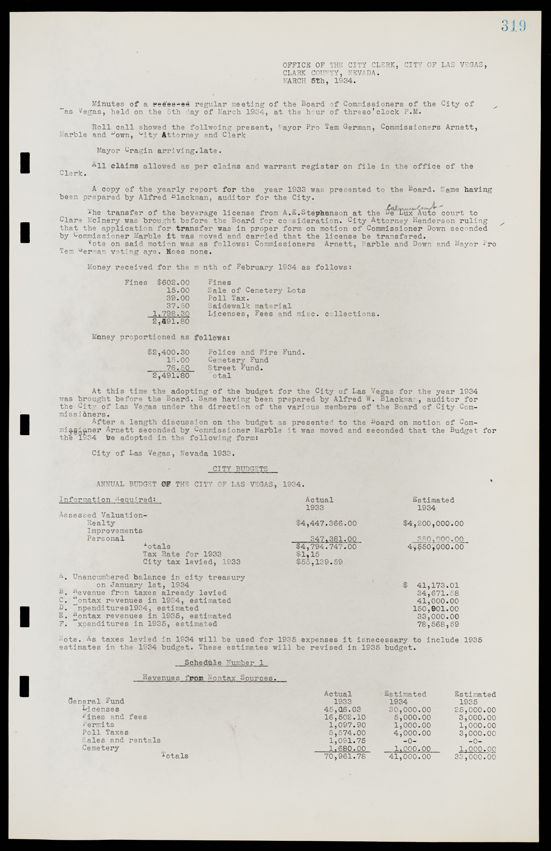 Las Vegas City Commission Minutes, May 14, 1929 to February 11, 1937, lvc000003-326
