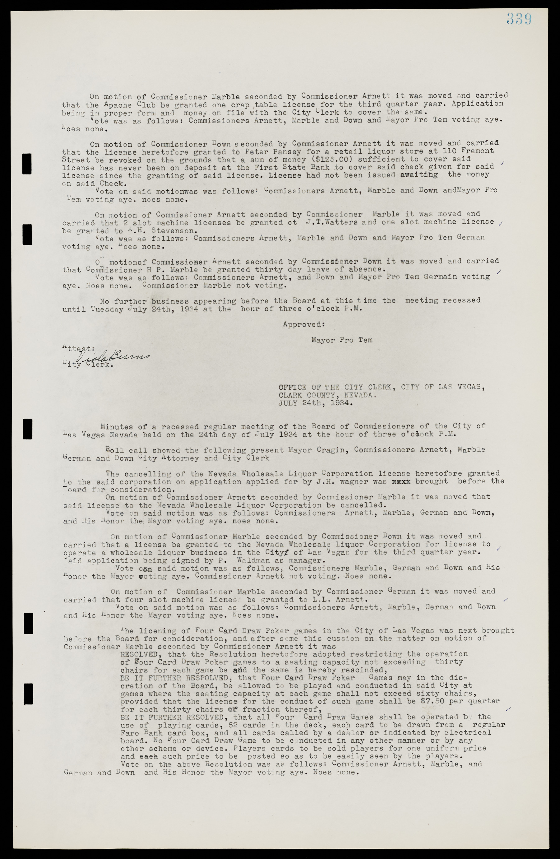 Las Vegas City Commission Minutes, May 14, 1929 to February 11, 1937, lvc000003-346