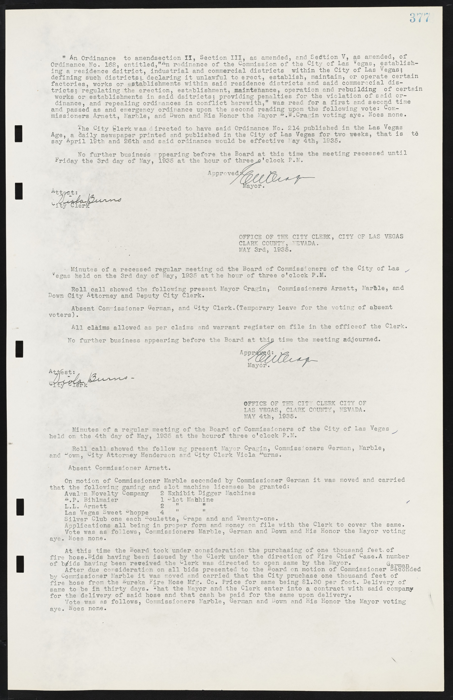 Las Vegas City Commission Minutes, May 14, 1929 to February 11, 1937, lvc000003-384