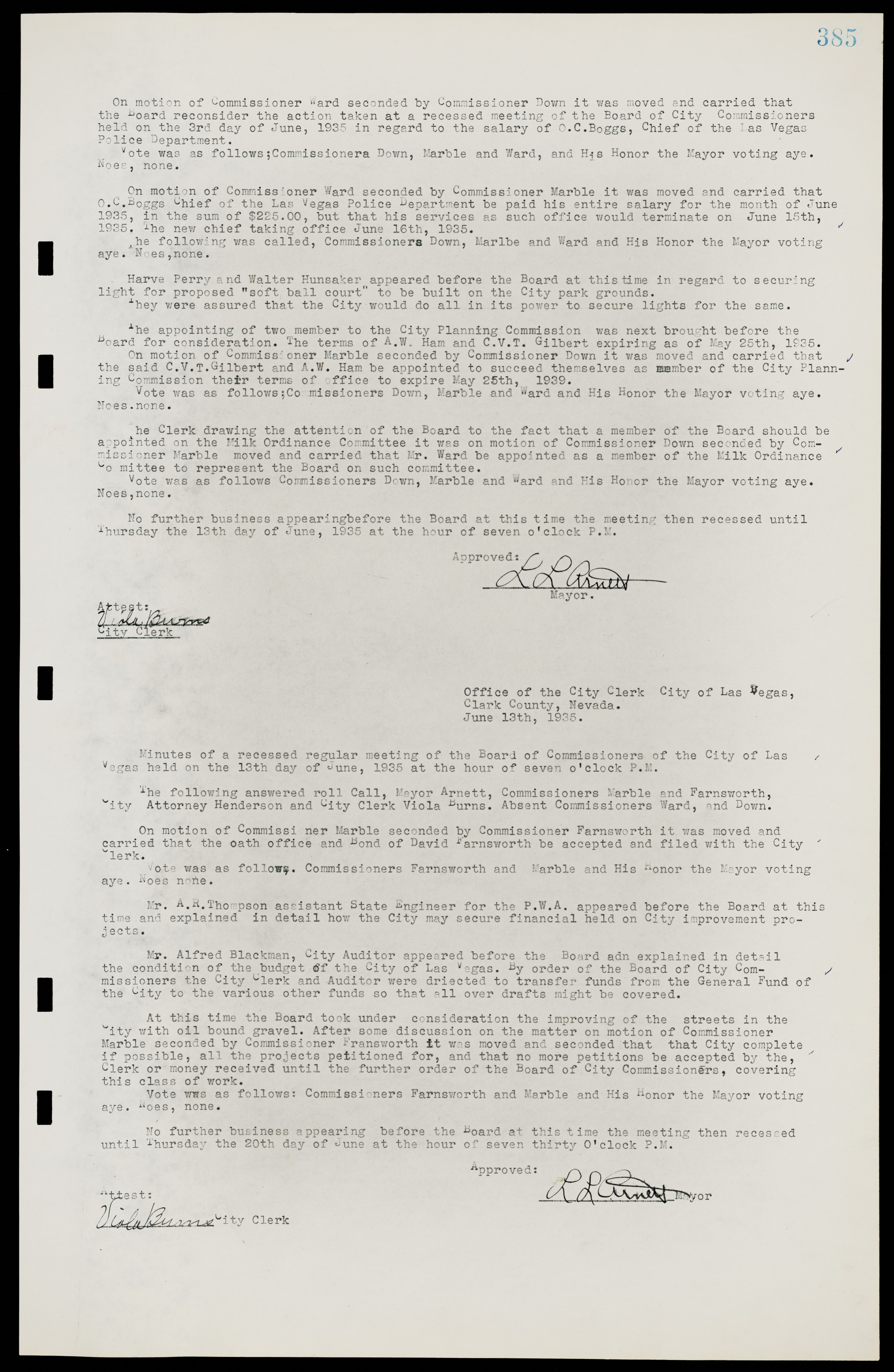 Las Vegas City Commission Minutes, May 14, 1929 to February 11, 1937, lvc000003-392
