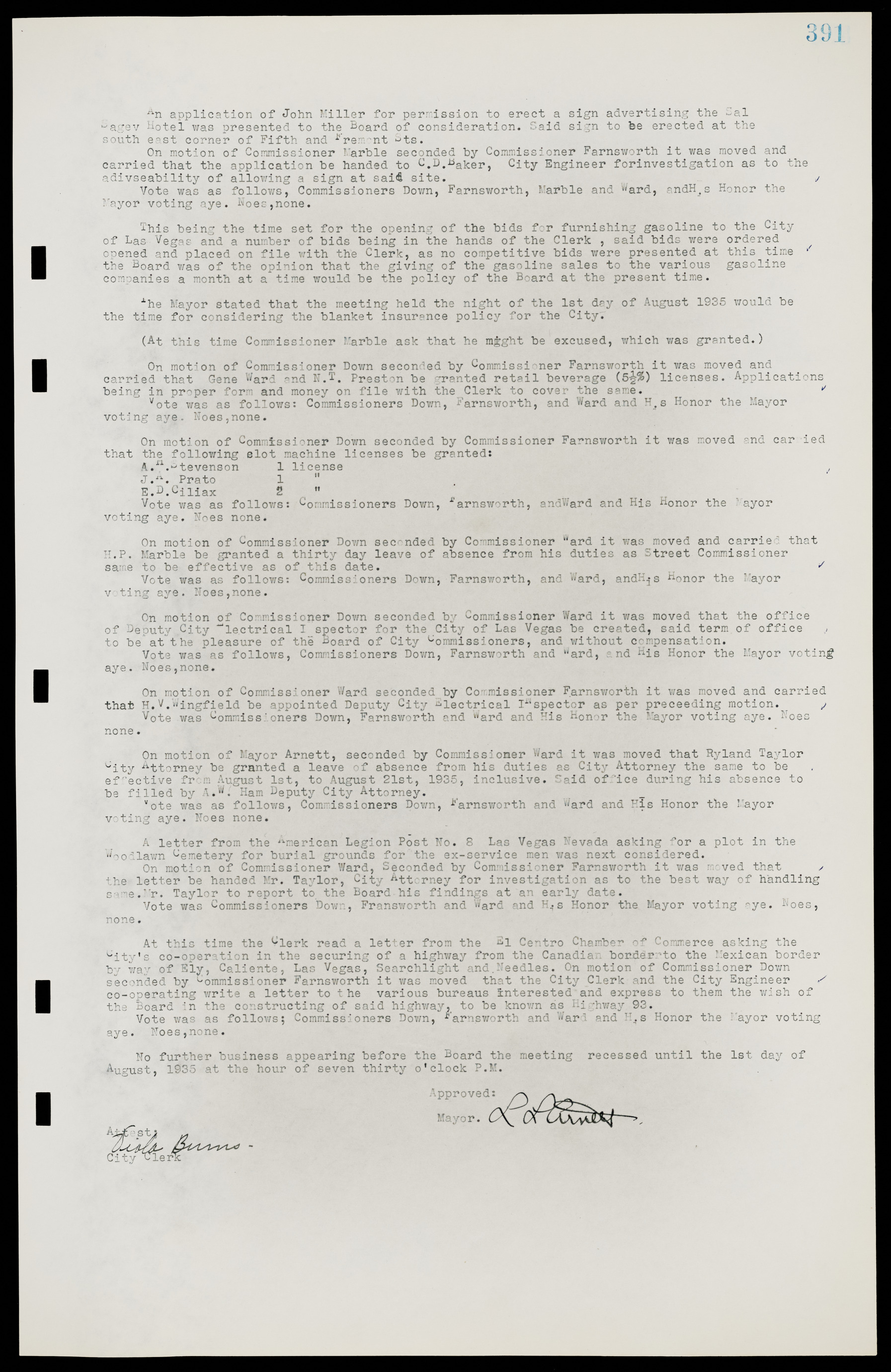 Las Vegas City Commission Minutes, May 14, 1929 to February 11, 1937, lvc000003-398