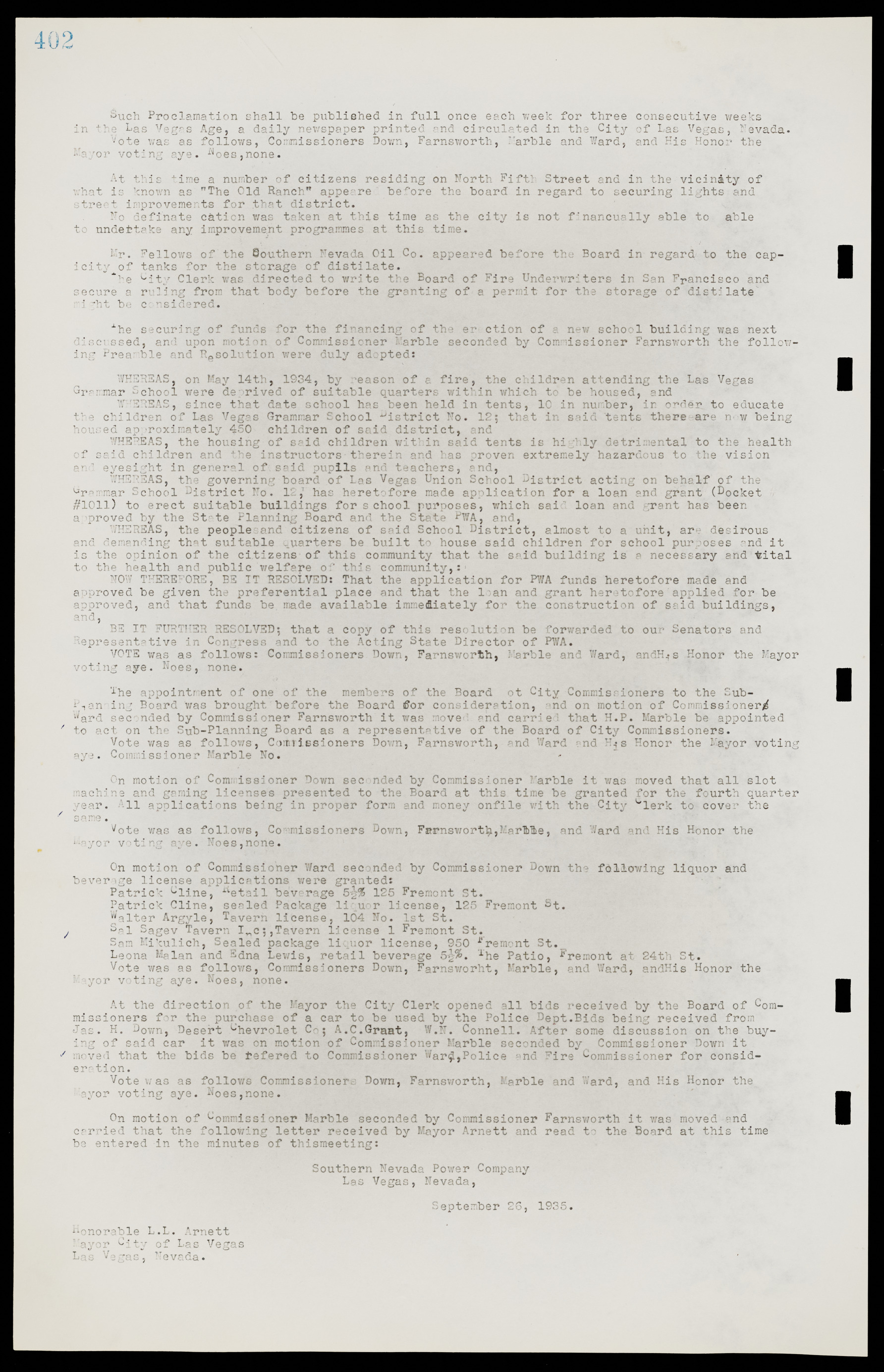 Las Vegas City Commission Minutes, May 14, 1929 to February 11, 1937, lvc000003-409