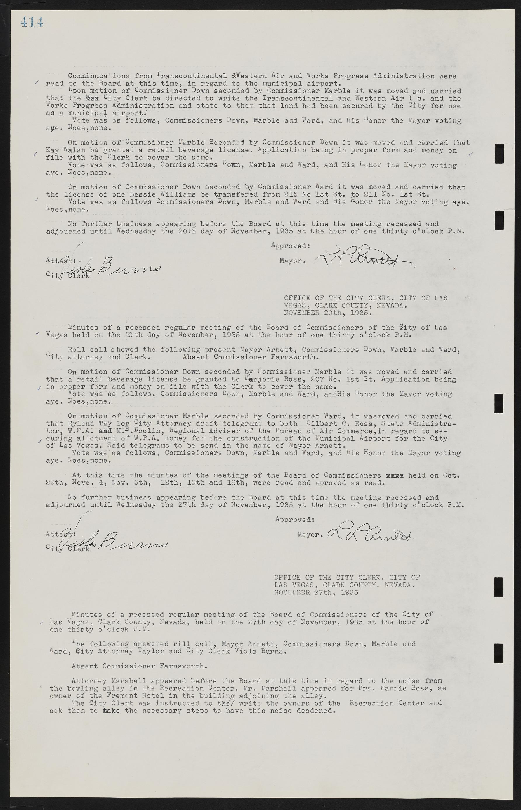 Las Vegas City Commission Minutes, May 14, 1929 to February 11, 1937, lvc000003-421