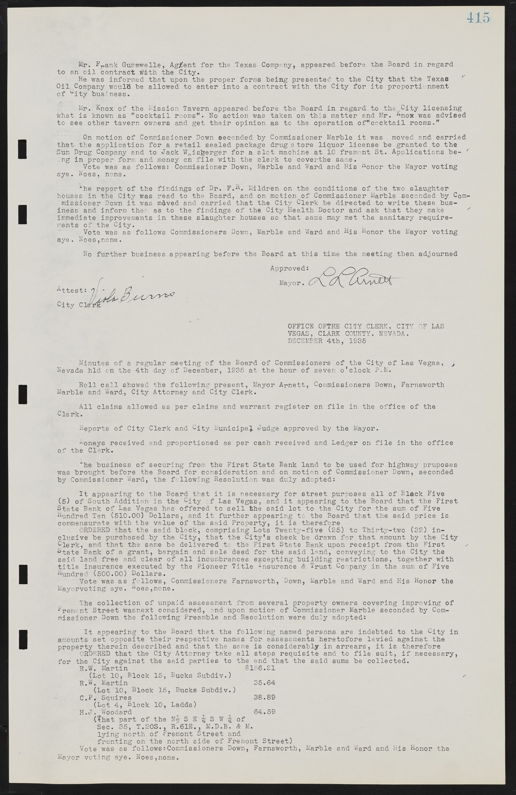 Las Vegas City Commission Minutes, May 14, 1929 to February 11, 1937, lvc000003-422