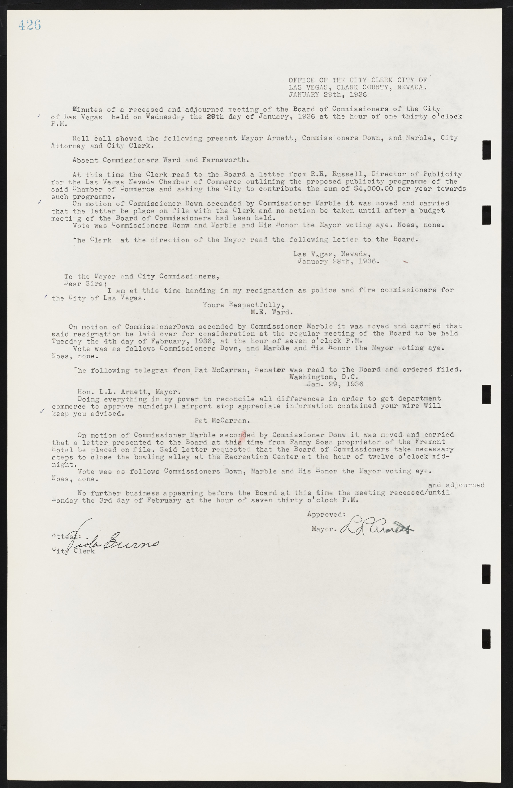 Las Vegas City Commission Minutes, May 14, 1929 to February 11, 1937, lvc000003-433