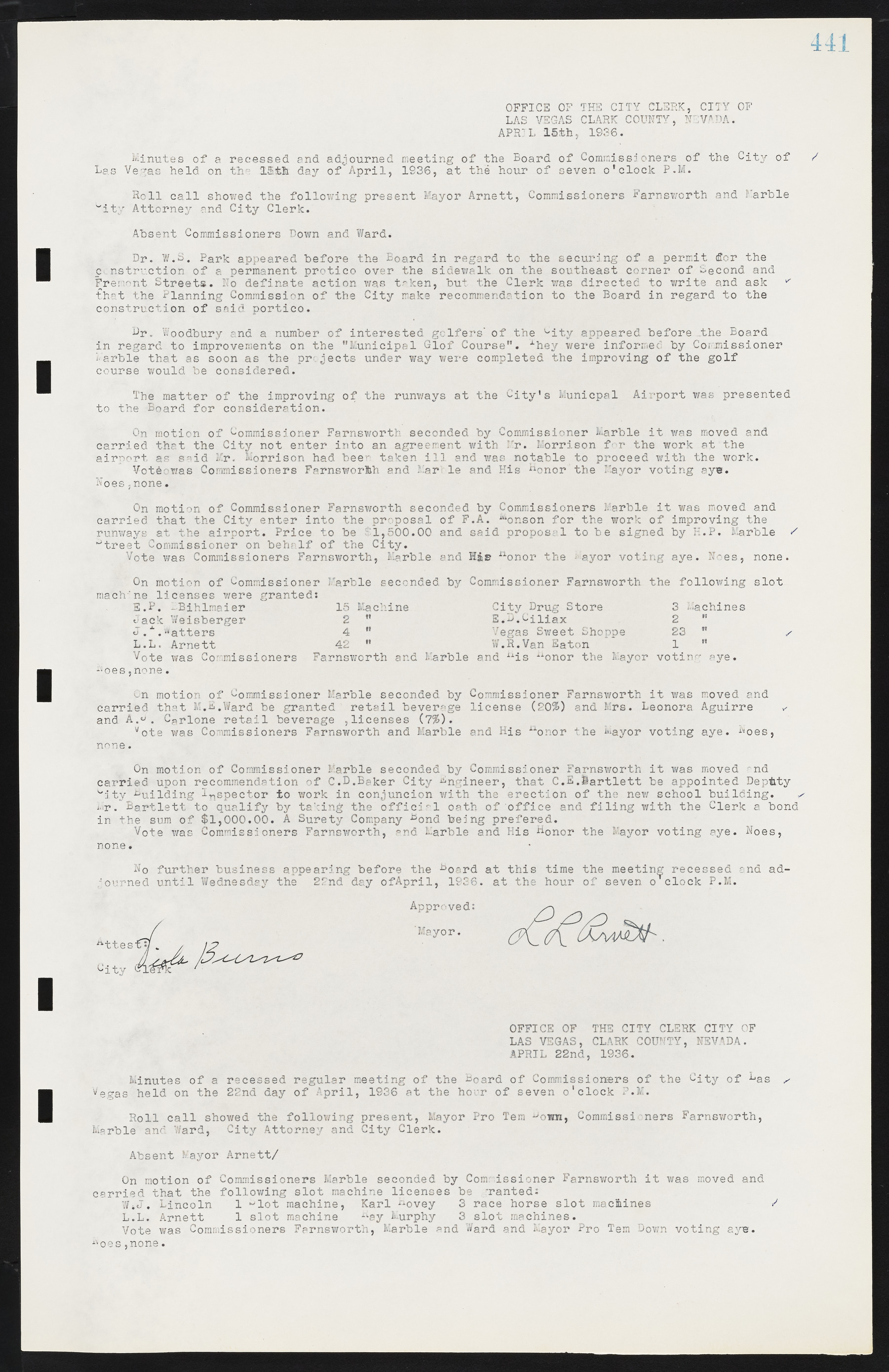 Las Vegas City Commission Minutes, May 14, 1929 to February 11, 1937, lvc000003-448