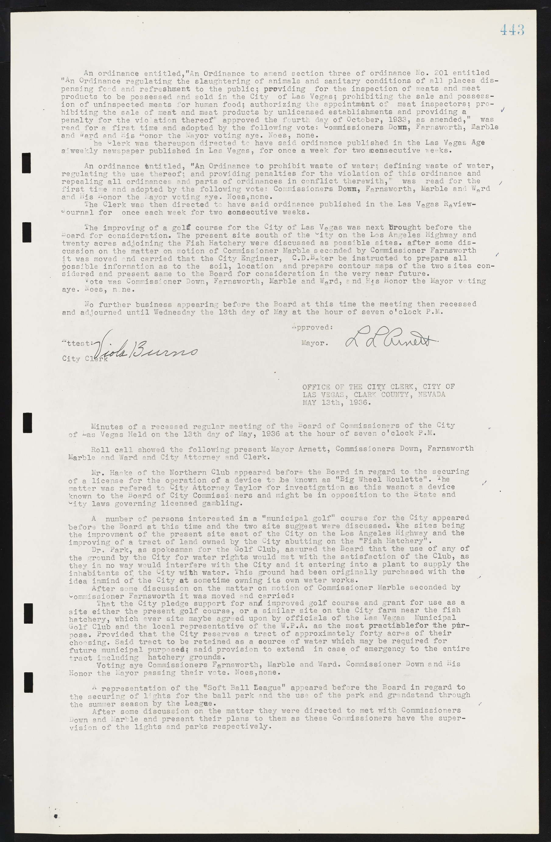 Las Vegas City Commission Minutes, May 14, 1929 to February 11, 1937, lvc000003-450
