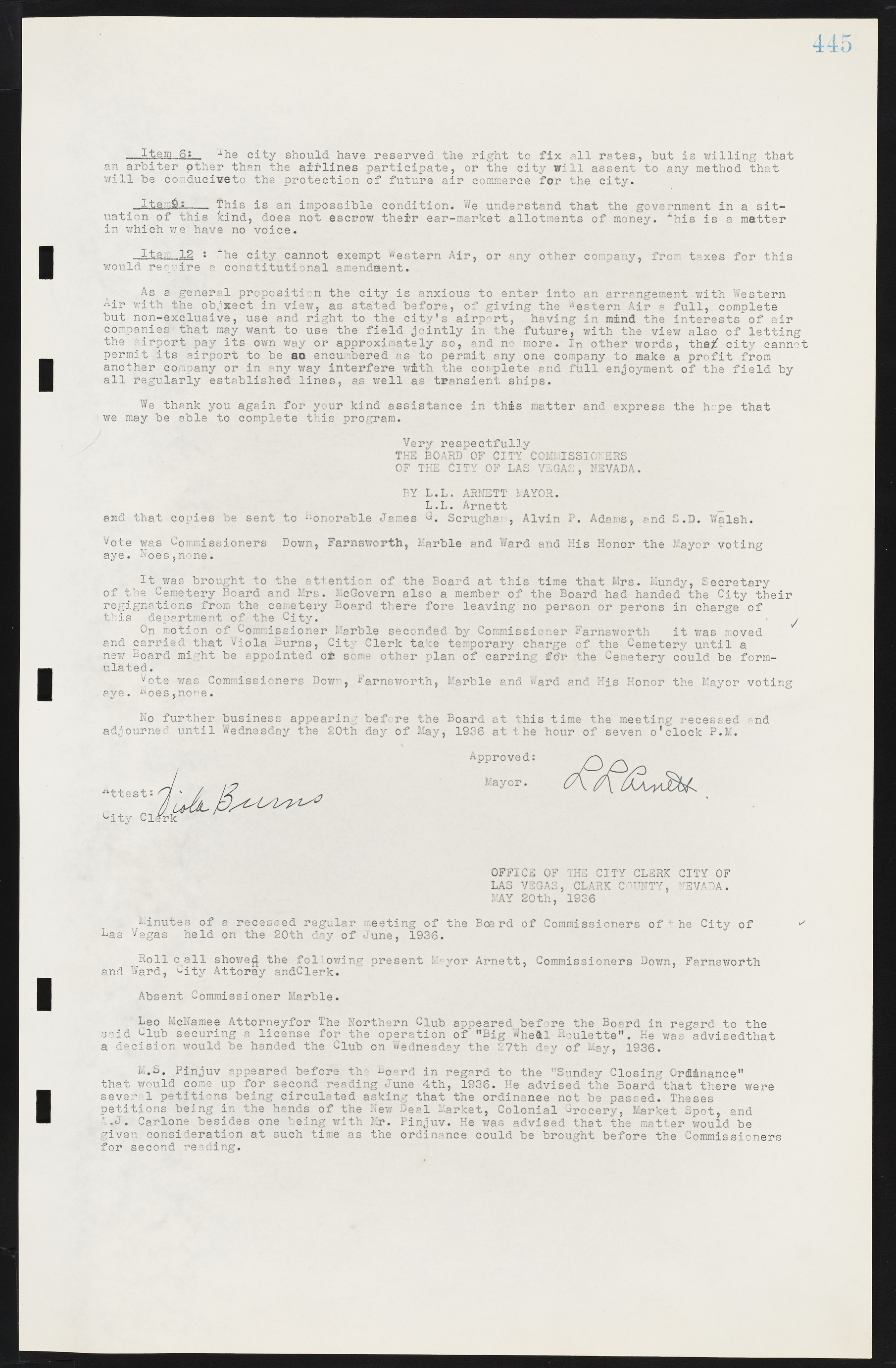 Las Vegas City Commission Minutes, May 14, 1929 to February 11, 1937, lvc000003-452