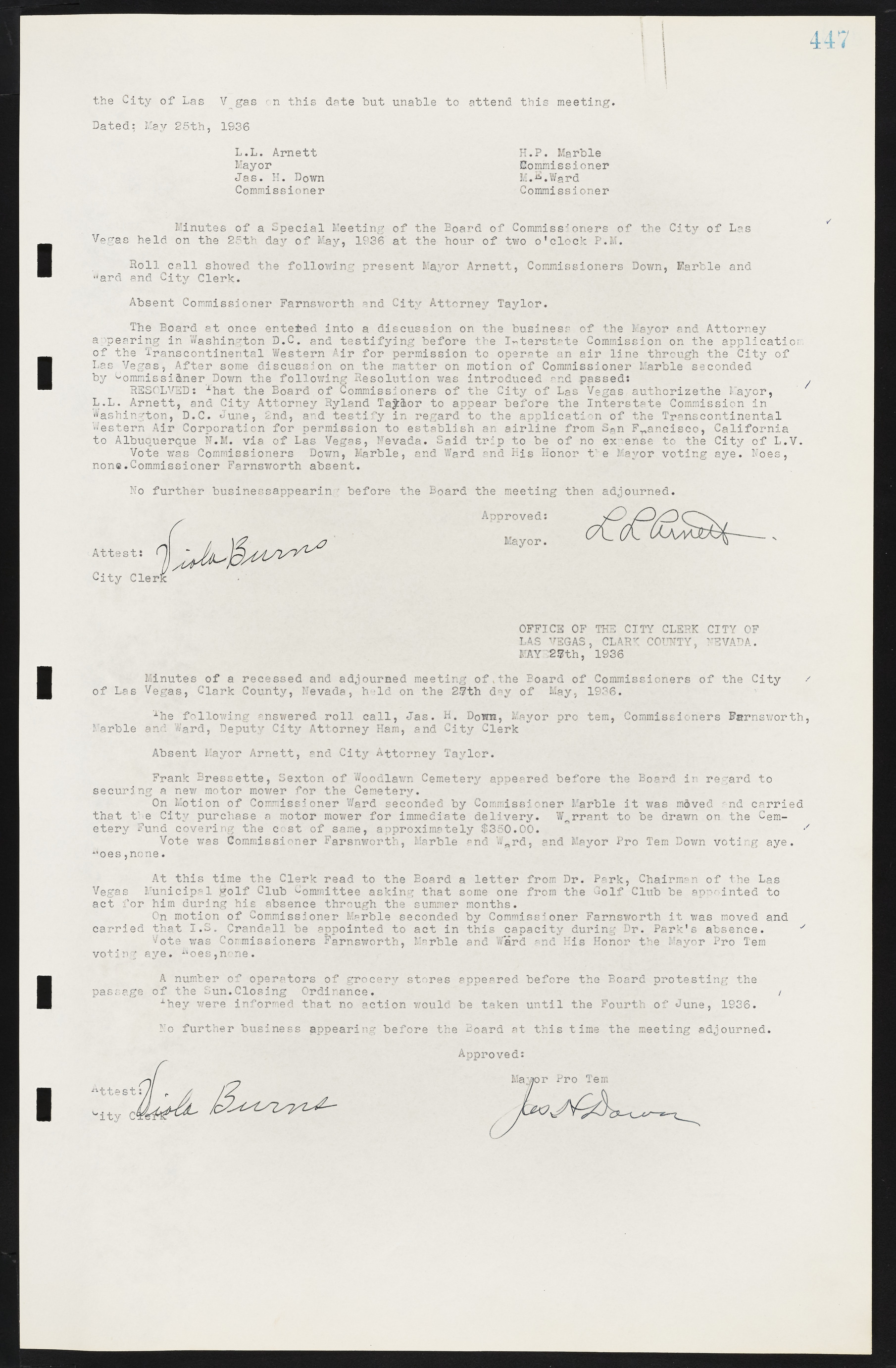 Las Vegas City Commission Minutes, May 14, 1929 to February 11, 1937, lvc000003-454