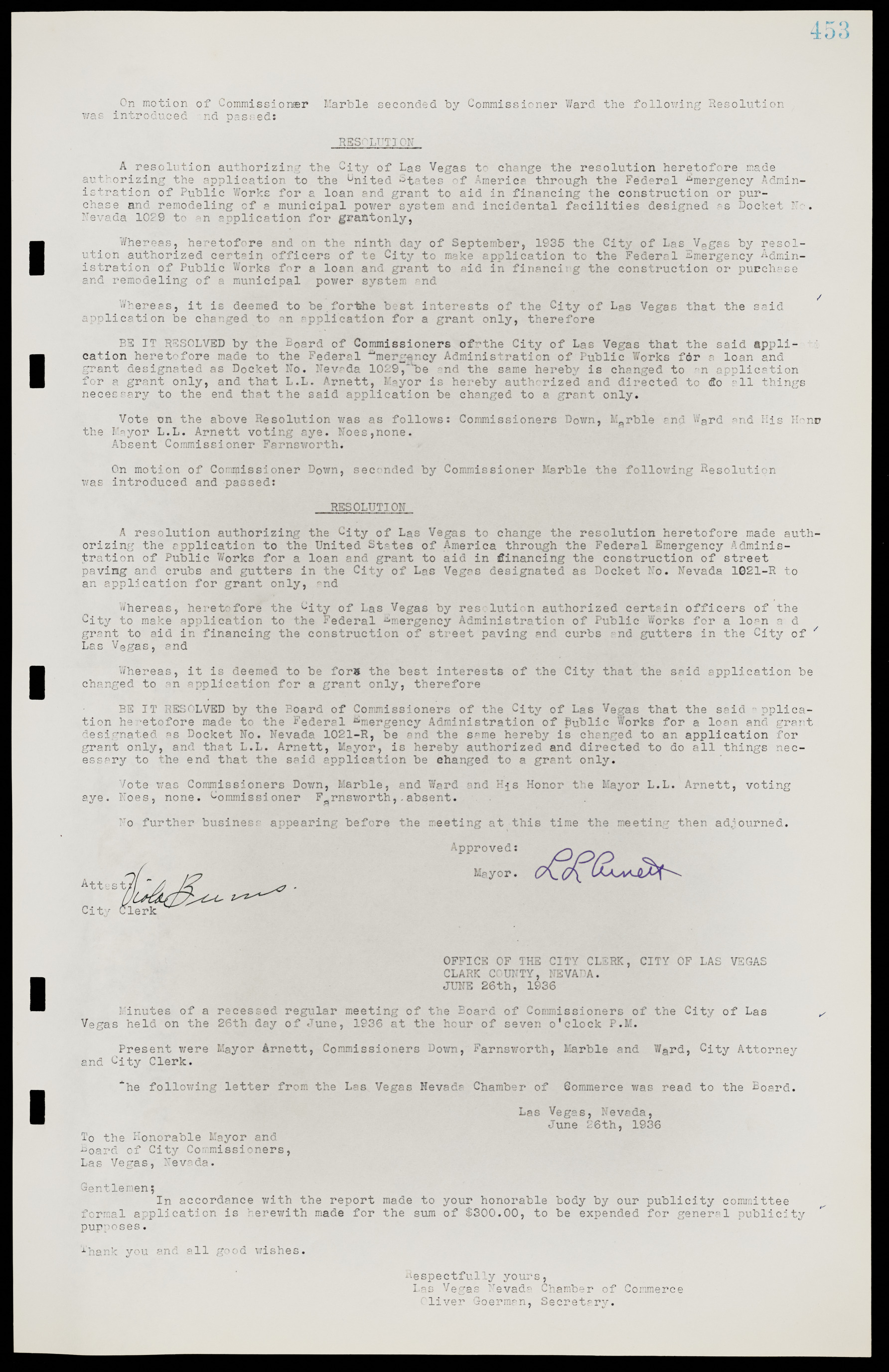 Las Vegas City Commission Minutes, May 14, 1929 to February 11, 1937, lvc000003-460