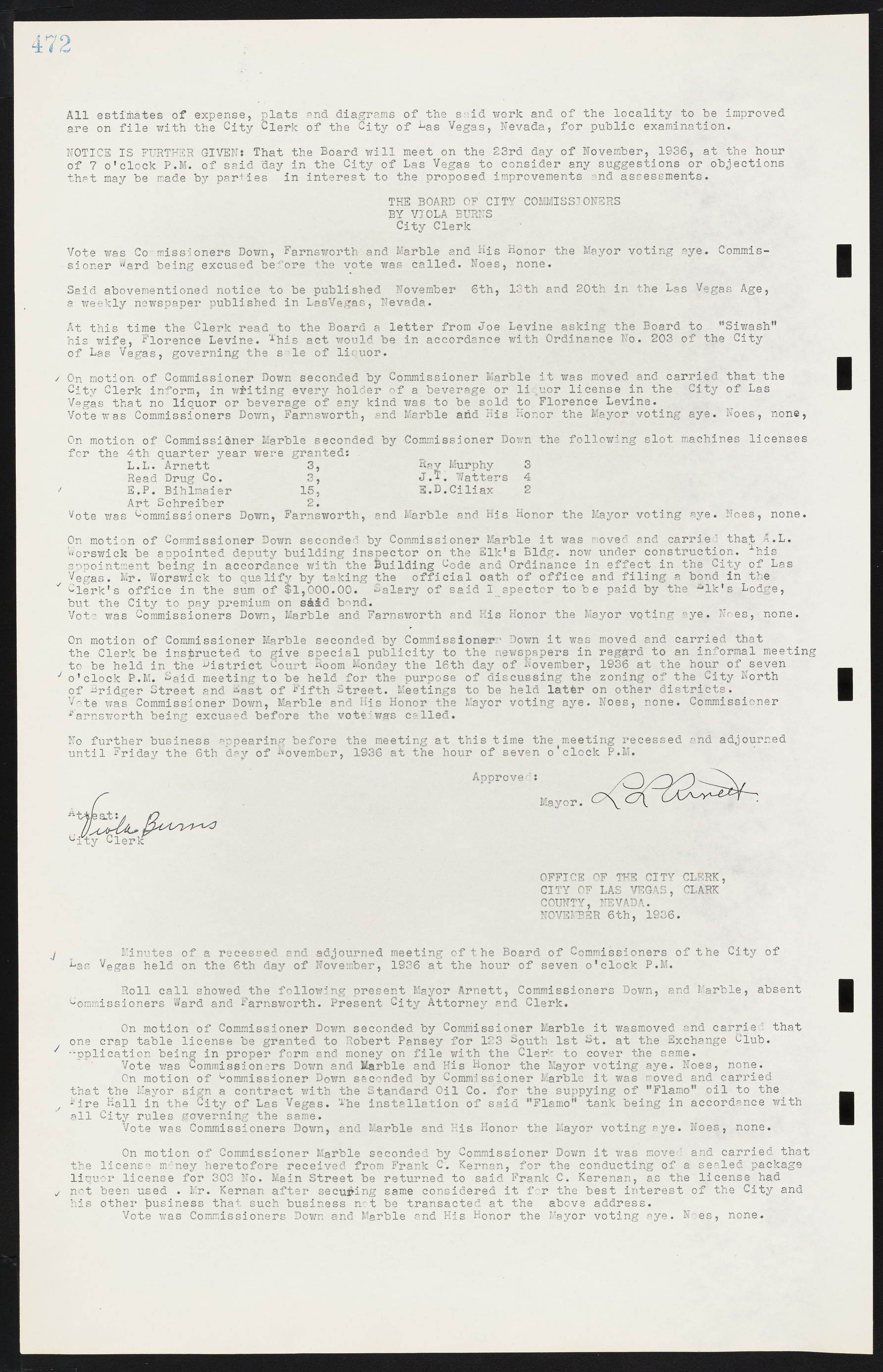 Las Vegas City Commission Minutes, May 14, 1929 to February 11, 1937, lvc000003-479