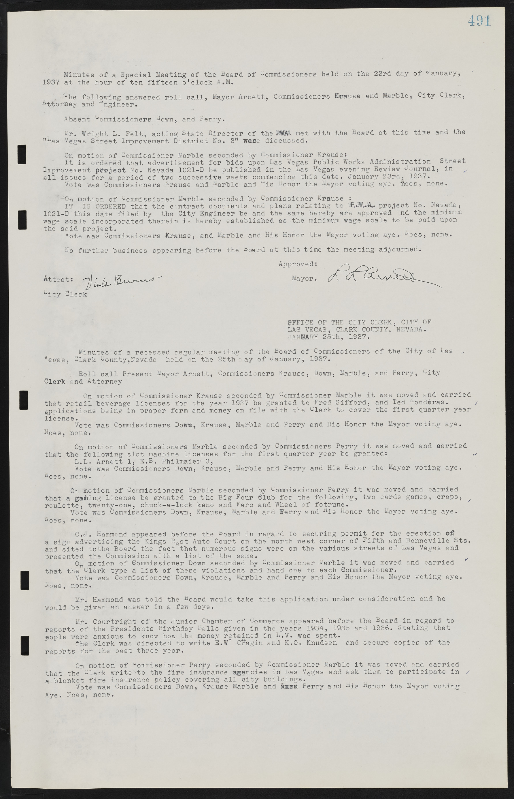 Las Vegas City Commission Minutes, May 14, 1929 to February 11, 1937, lvc000003-498