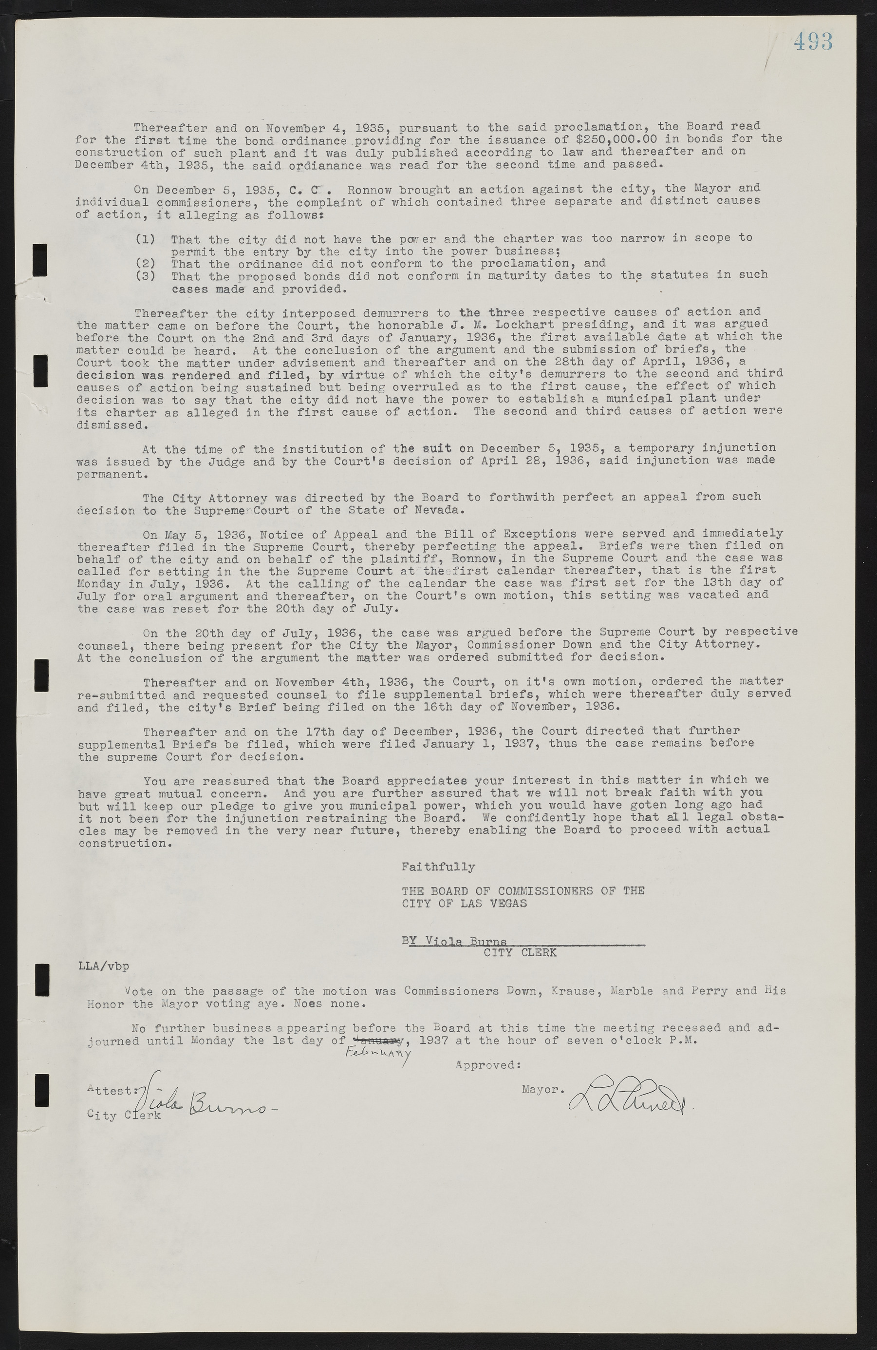 Las Vegas City Commission Minutes, May 14, 1929 to February 11, 1937, lvc000003-500