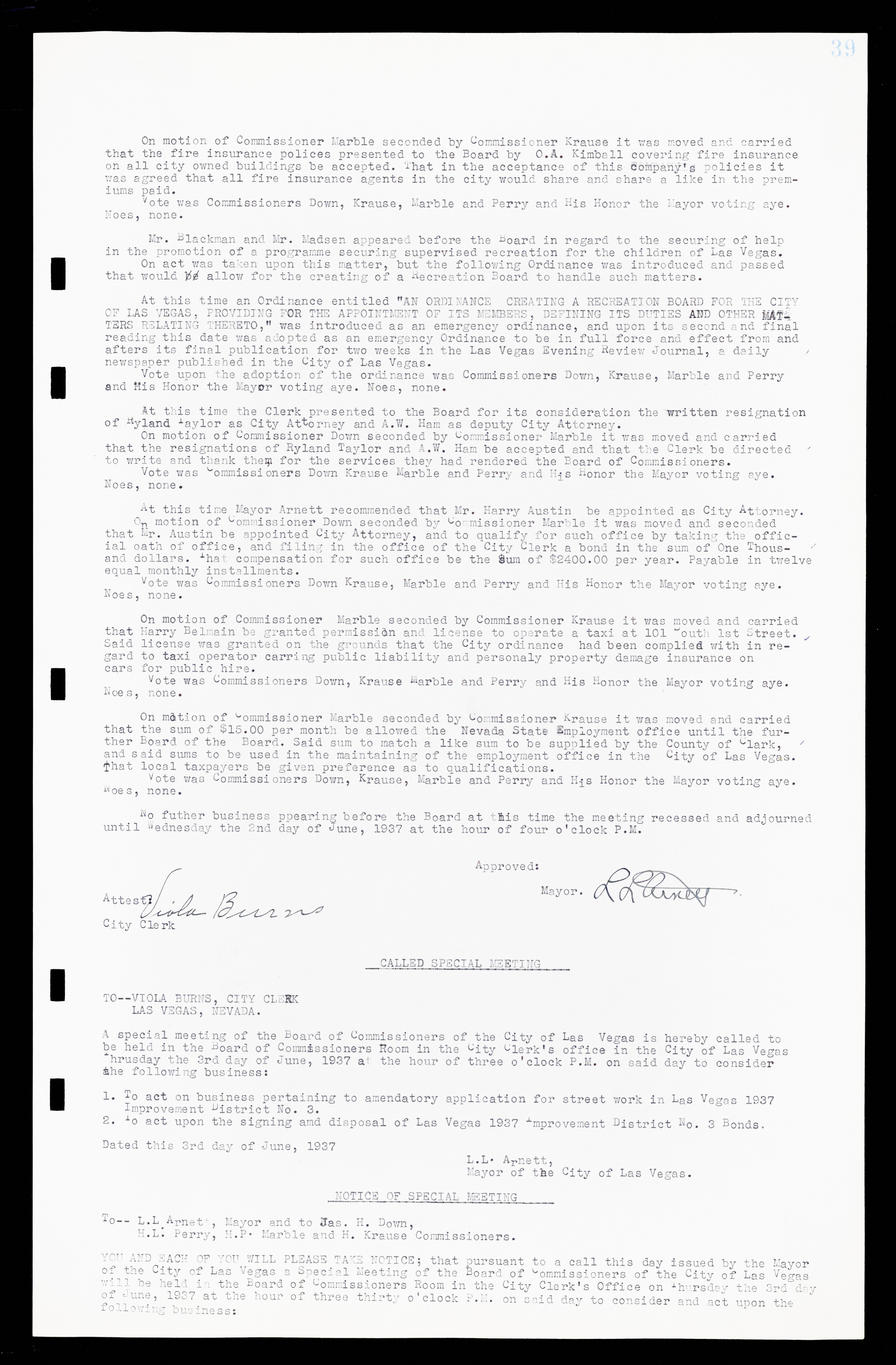 Las Vegas City Commission Minutes, February 17, 1937 to August 4, 1942, lvc000004-45