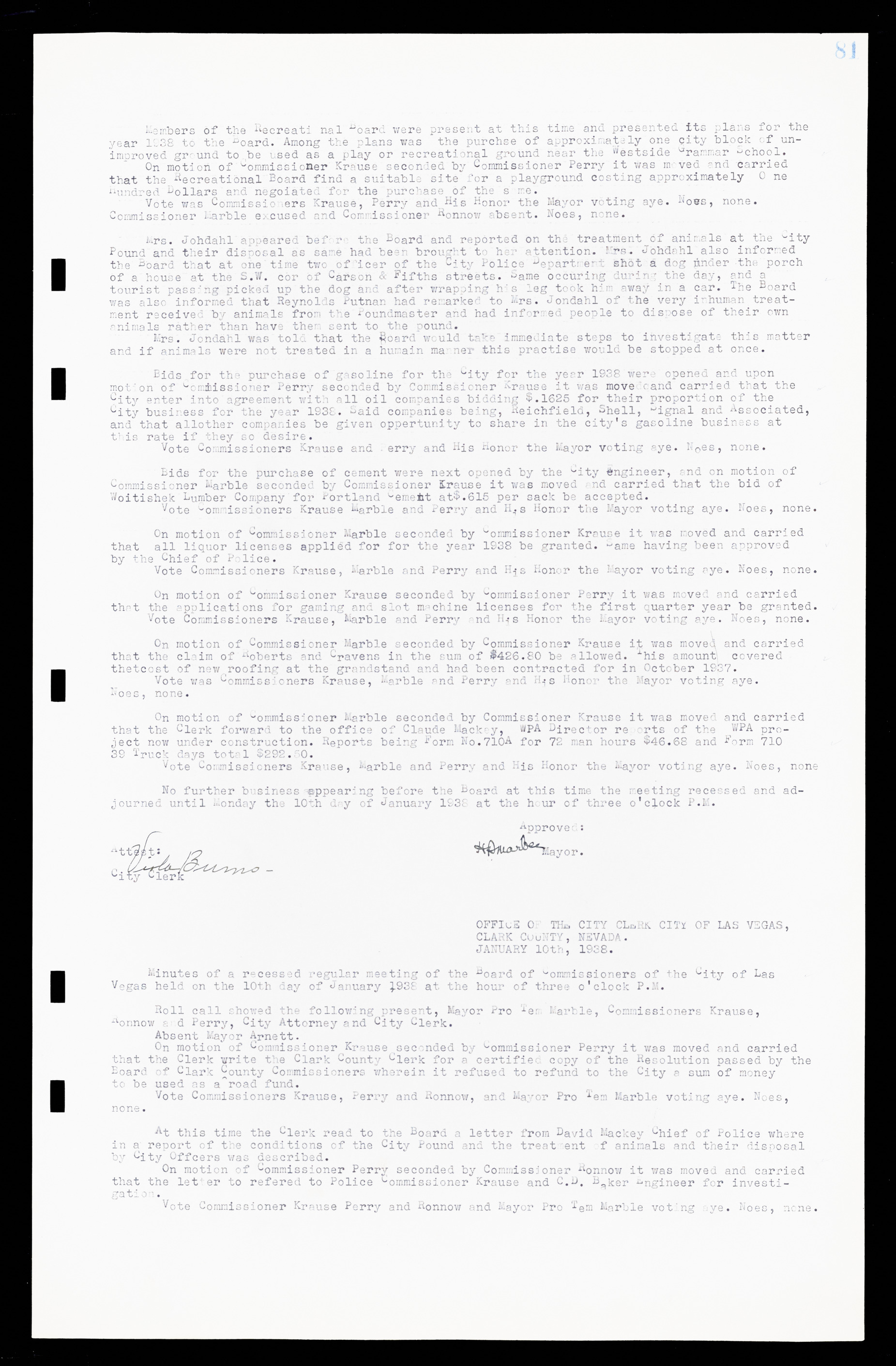 Las Vegas City Commission Minutes, February 17, 1937 to August 4, 1942, lvc000004-92