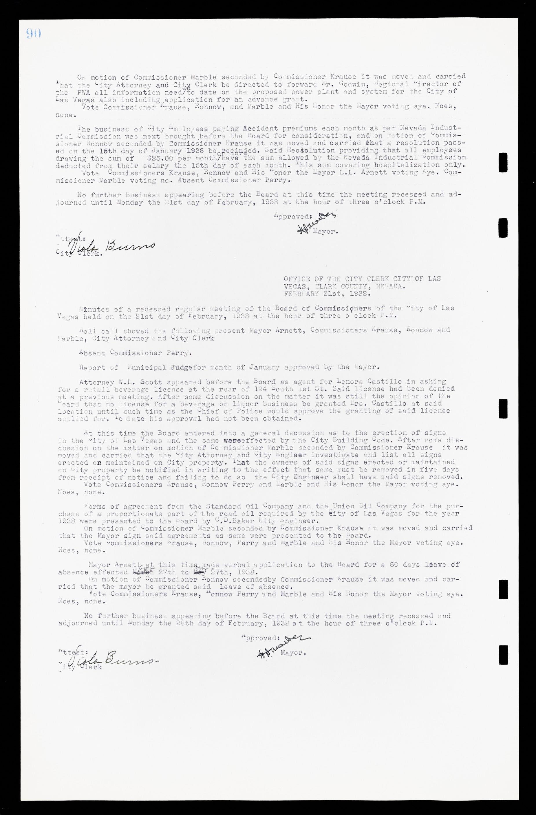 Las Vegas City Commission Minutes, February 17, 1937 to August 4, 1942, lvc000004-101