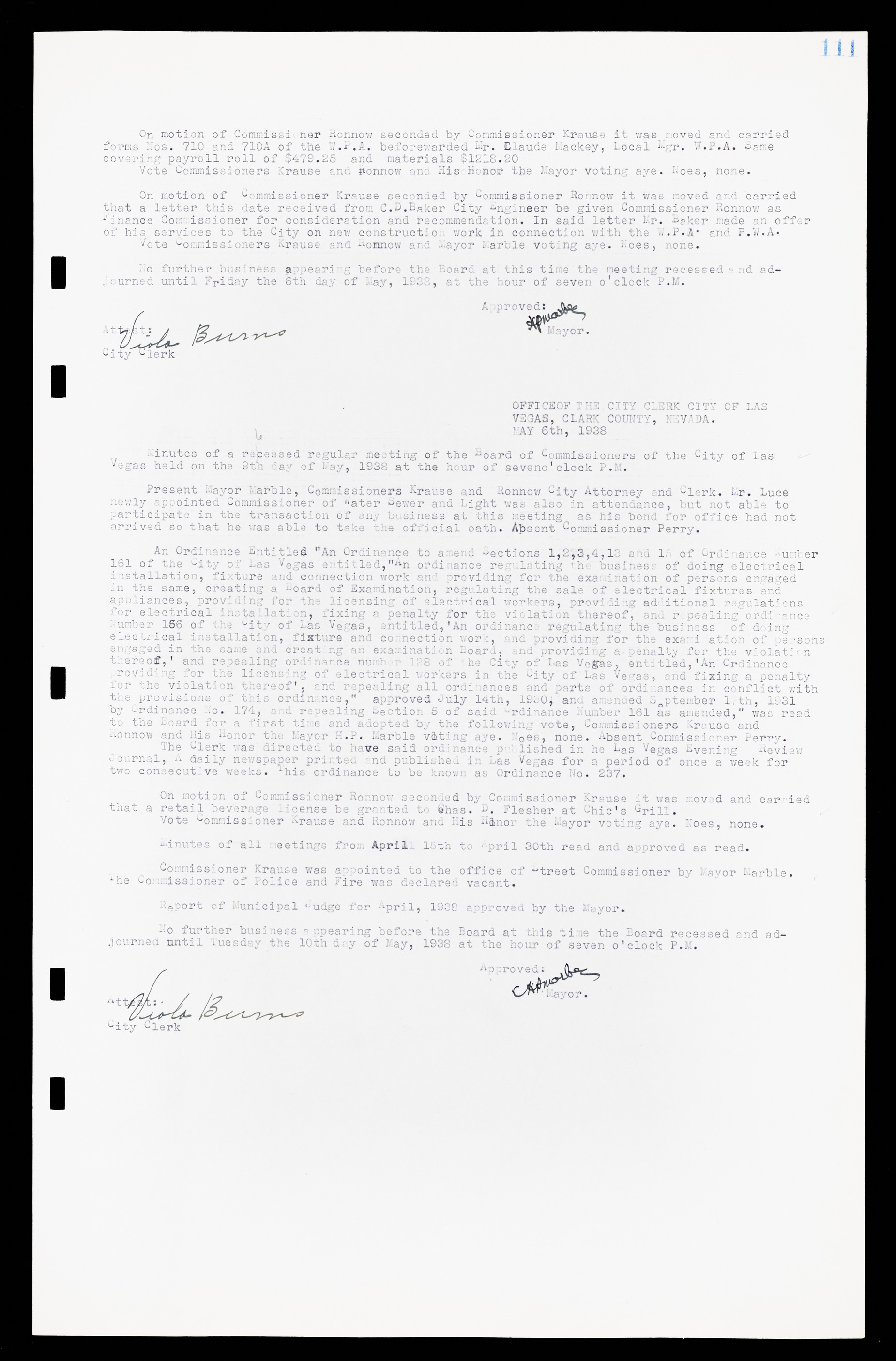 Las Vegas City Commission Minutes, February 17, 1937 to August 4, 1942, lvc000004-122