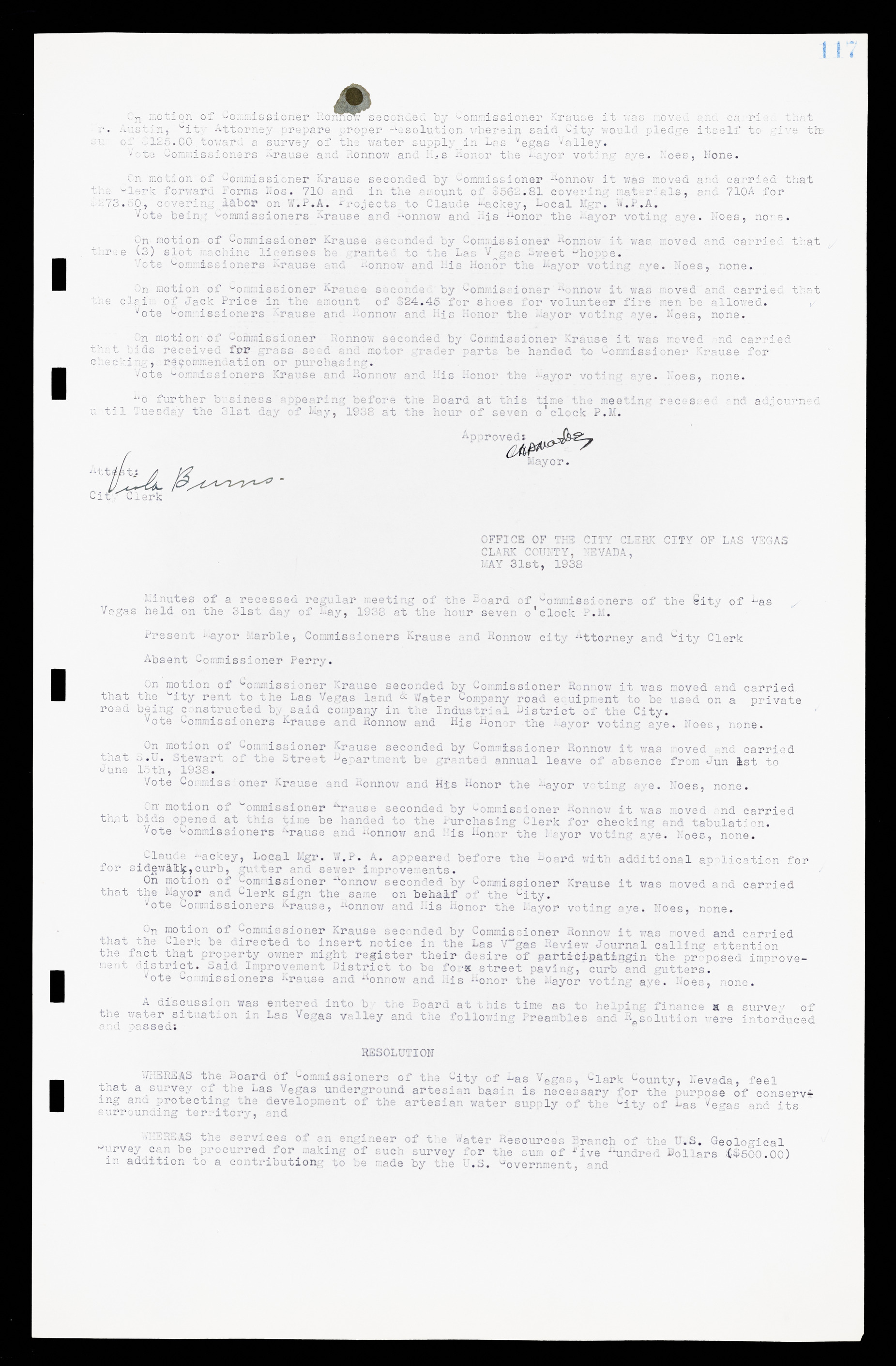 Las Vegas City Commission Minutes, February 17, 1937 to August 4, 1942, lvc000004-128