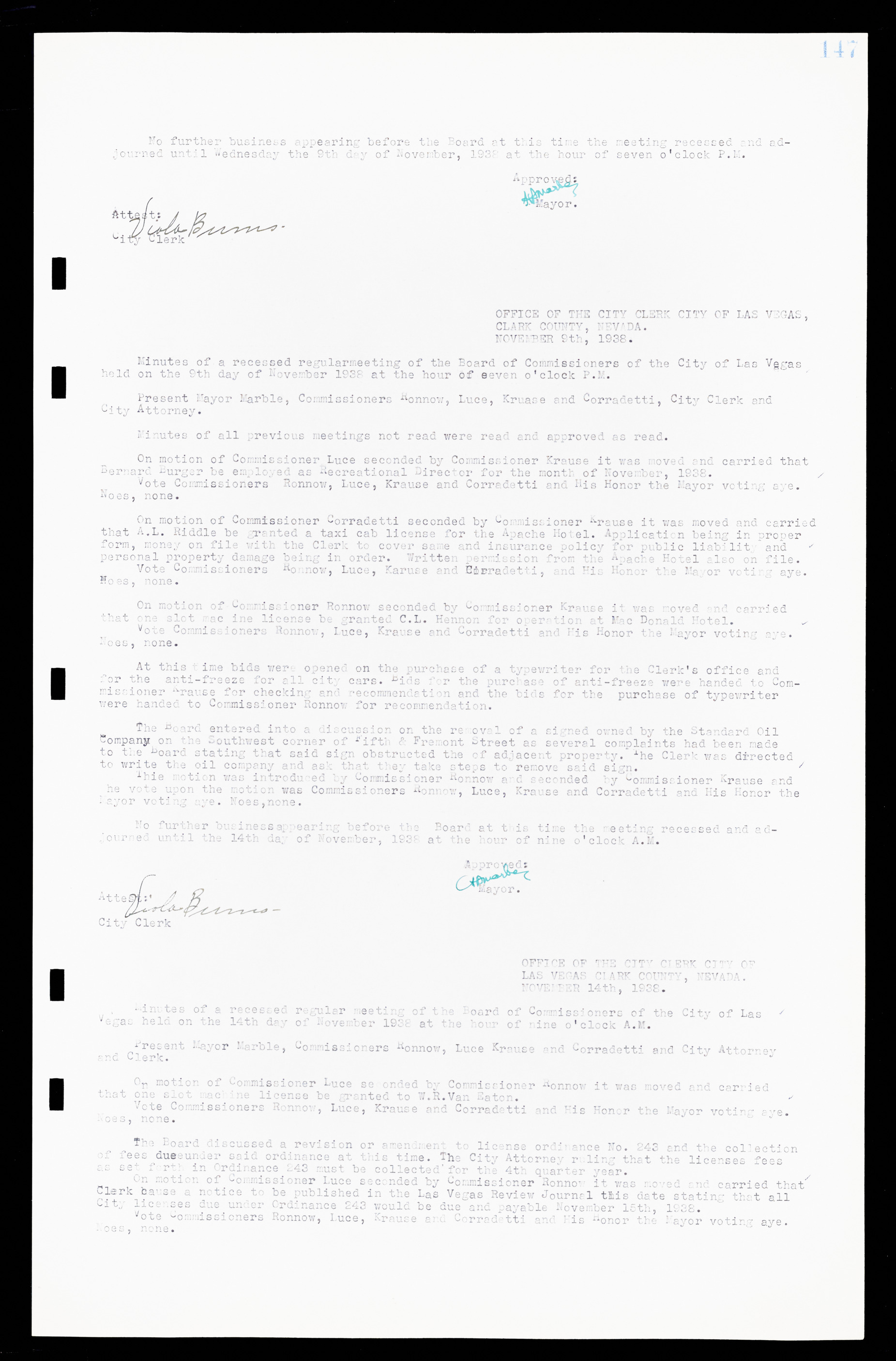 Las Vegas City Commission Minutes, February 17, 1937 to August 4, 1942, lvc000004-160