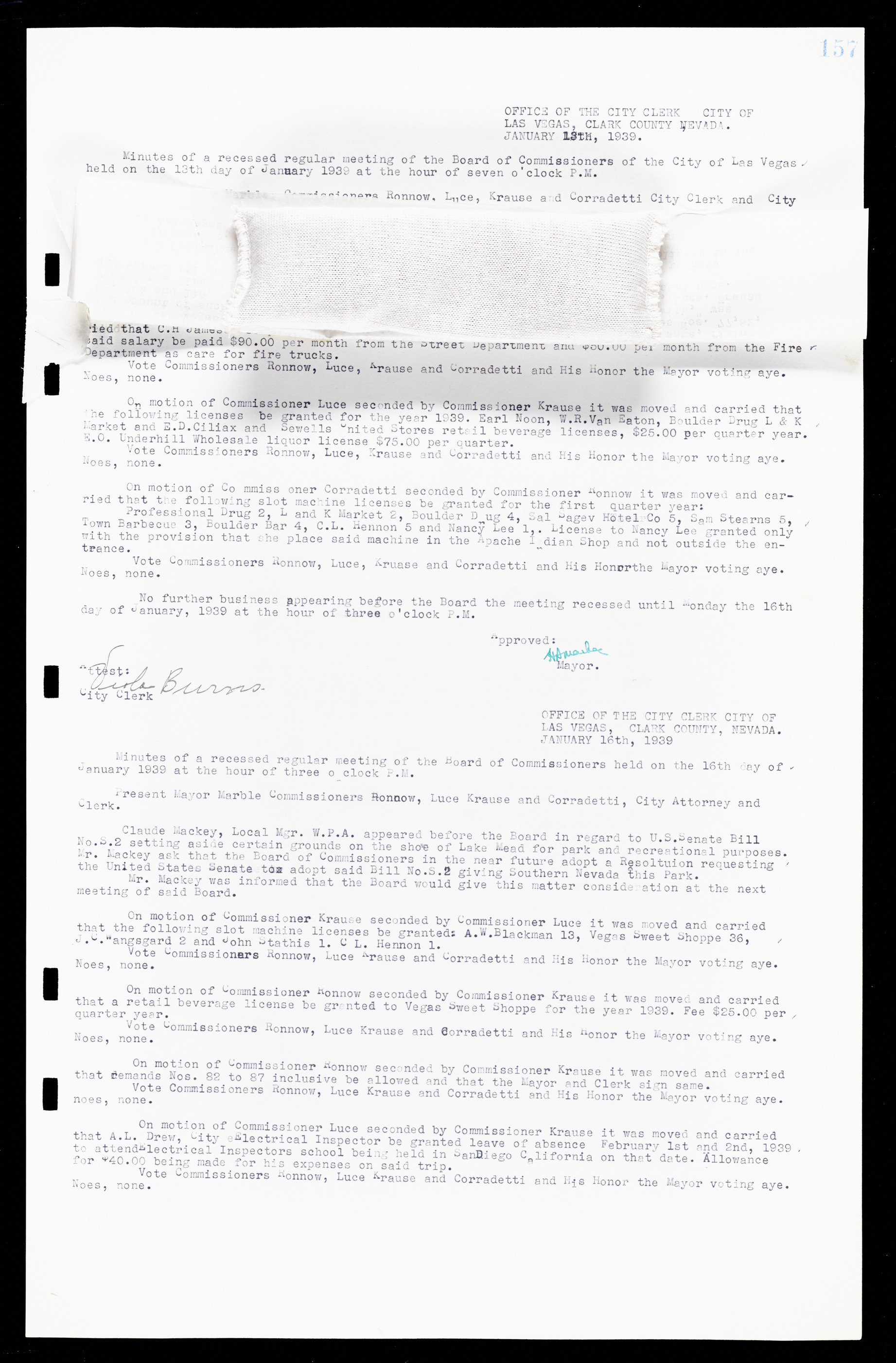 Las Vegas City Commission Minutes, February 17, 1937 to August 4, 1942, lvc000004-173