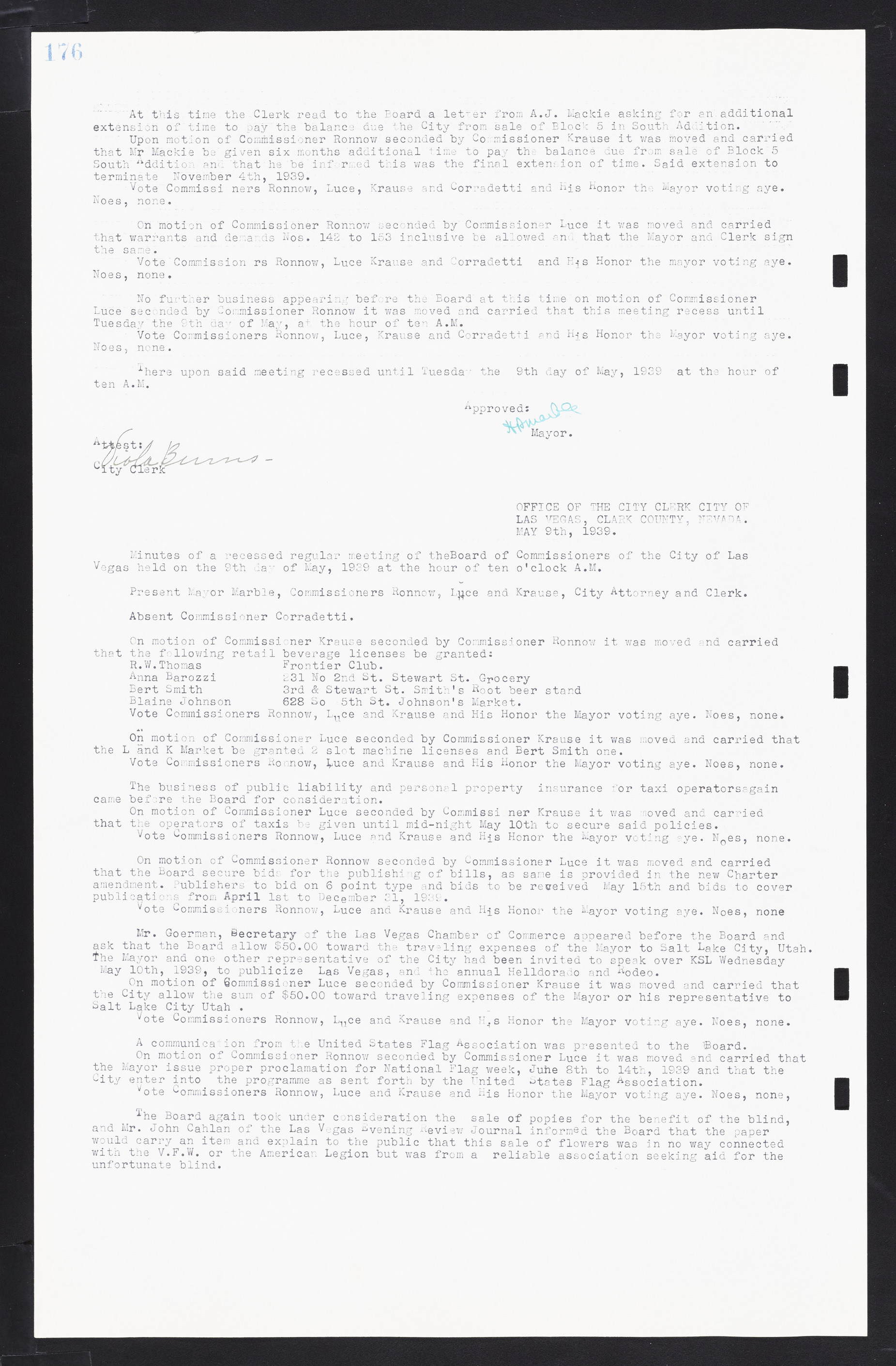 Las Vegas City Commission Minutes, February 17, 1937 to August 4, 1942, lvc000004-192