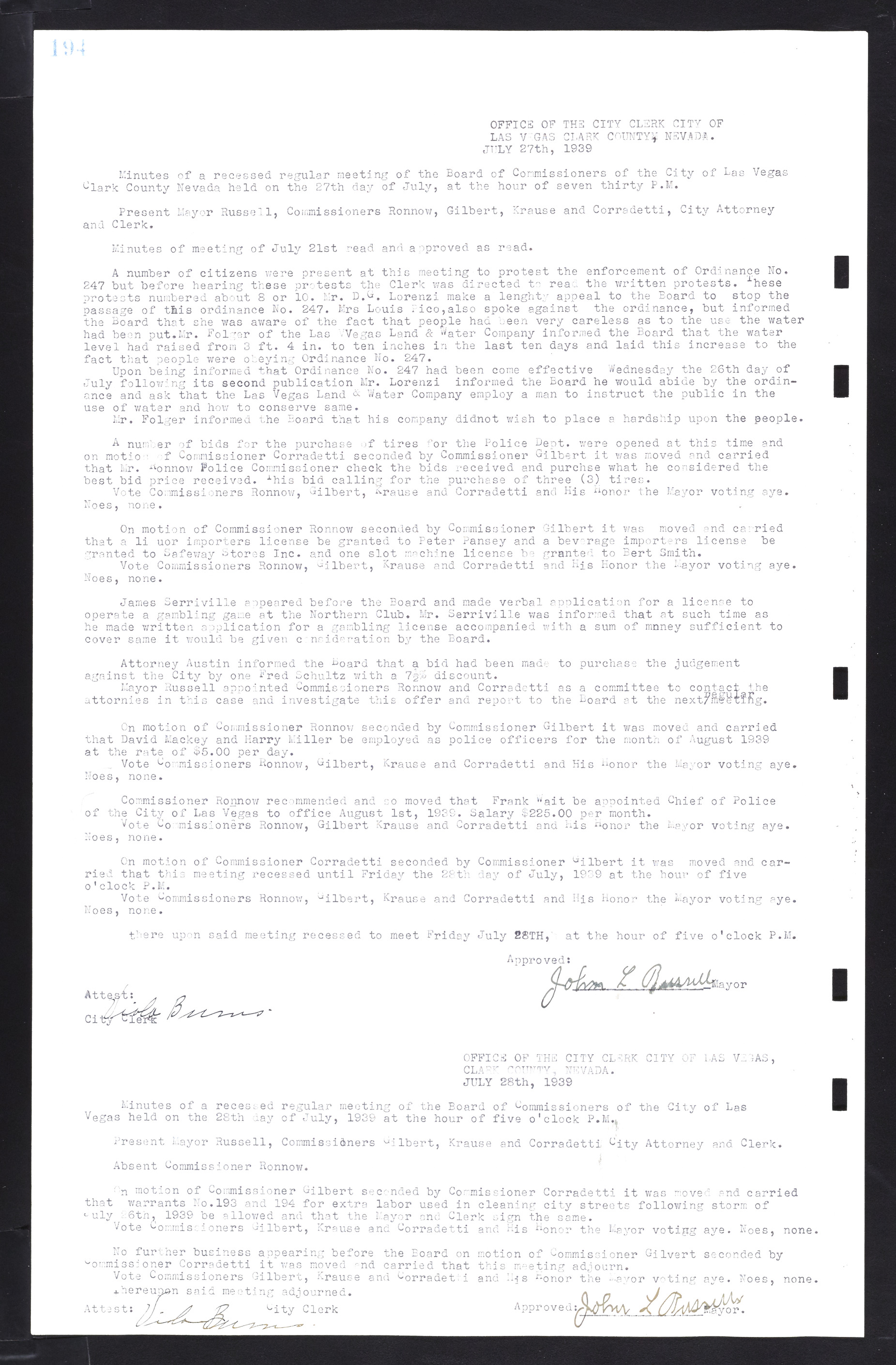 Las Vegas City Commission Minutes, February 17, 1937 to August 4, 1942, lvc000004-212