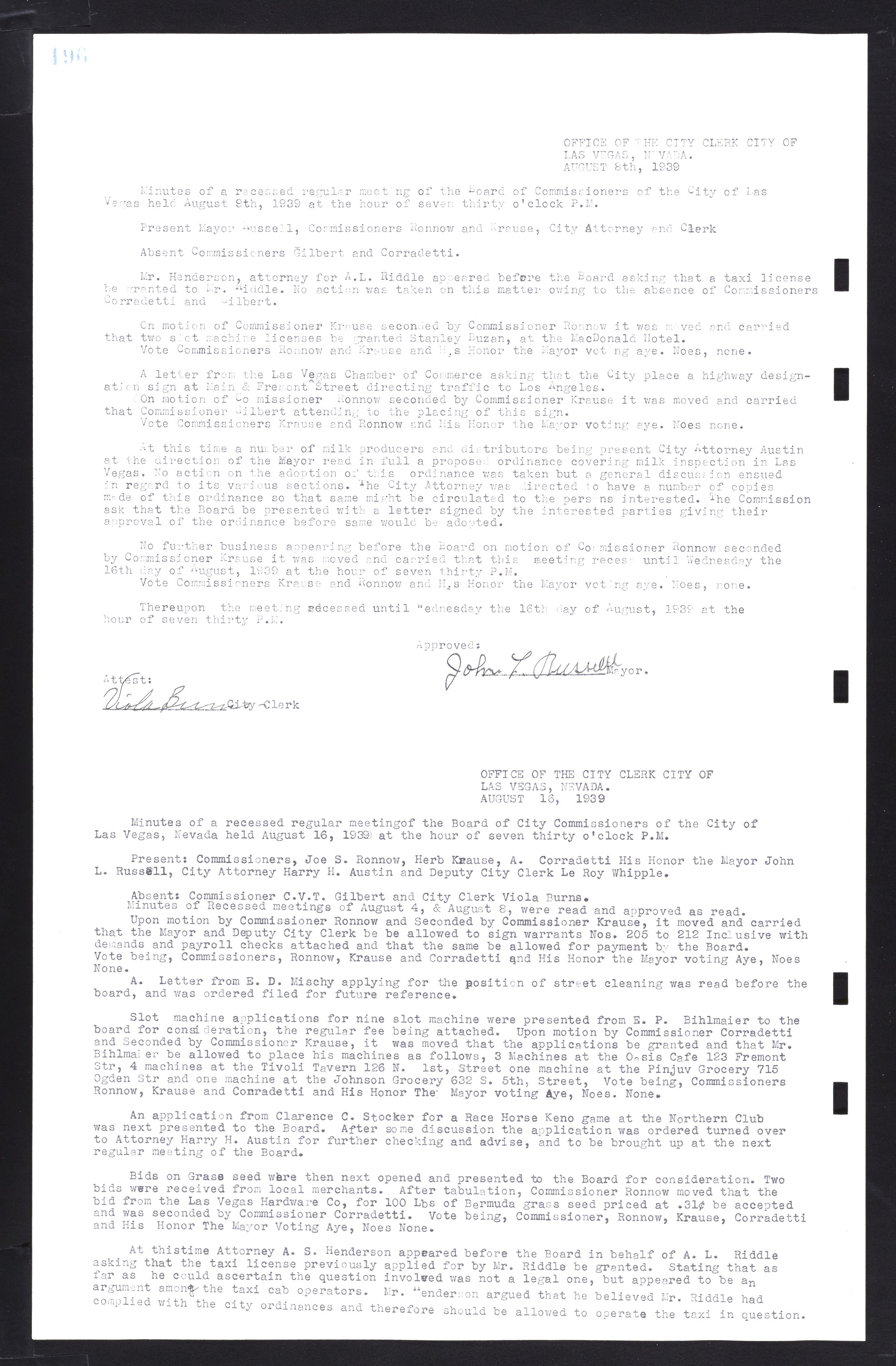 Las Vegas City Commission Minutes, February 17, 1937 to August 4, 1942, lvc000004-214