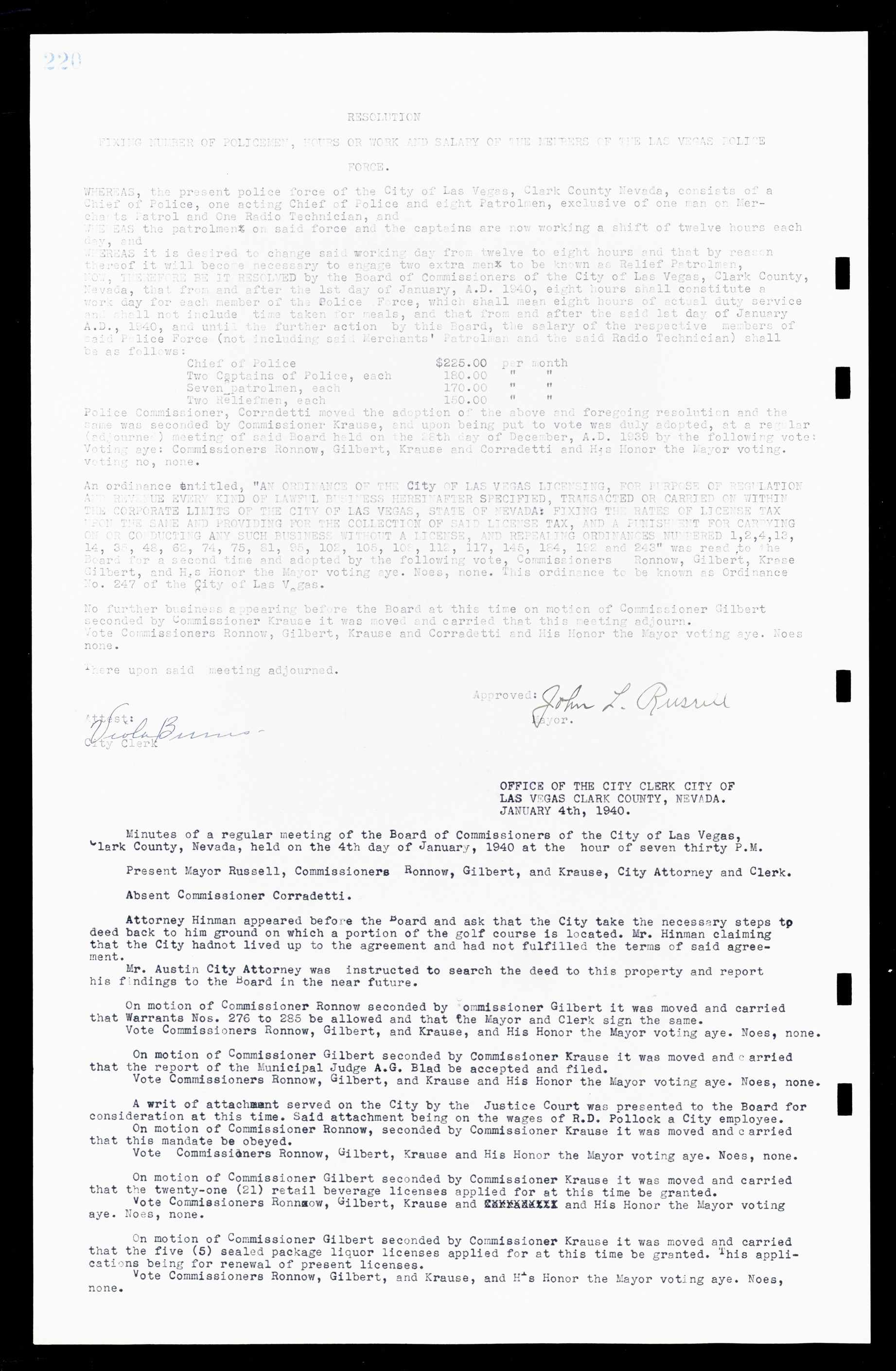 Las Vegas City Commission Minutes, February 17, 1937 to August 4, 1942, lvc000004-238