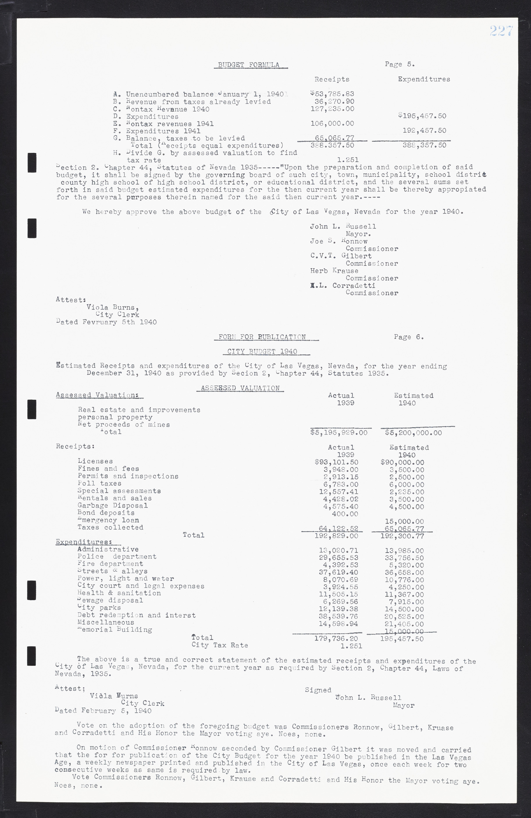 Las Vegas City Commission Minutes, February 17, 1937 to August 4, 1942, lvc000004-247