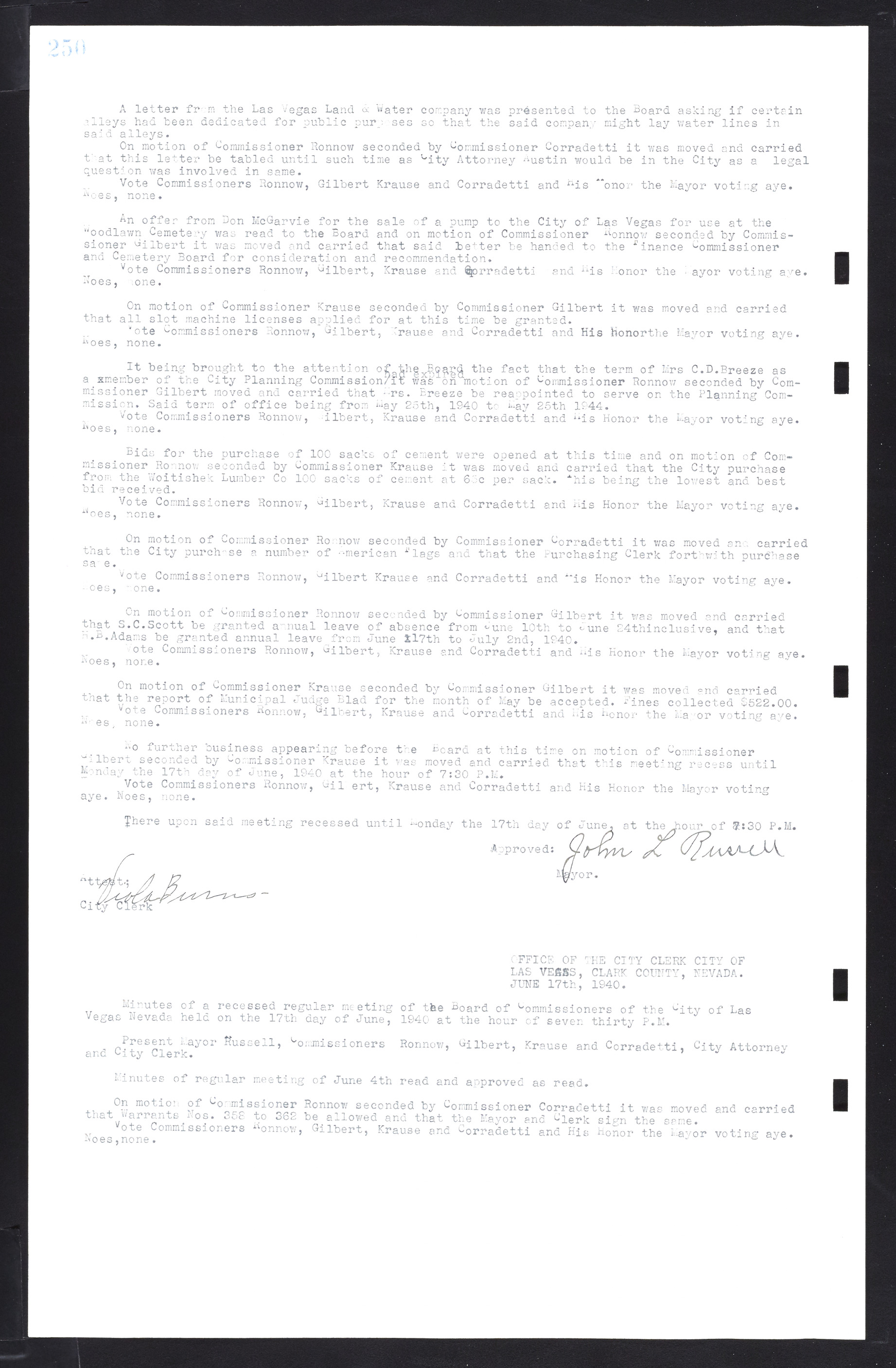 Las Vegas City Commission Minutes, February 17, 1937 to August 4, 1942, lvc000004-270