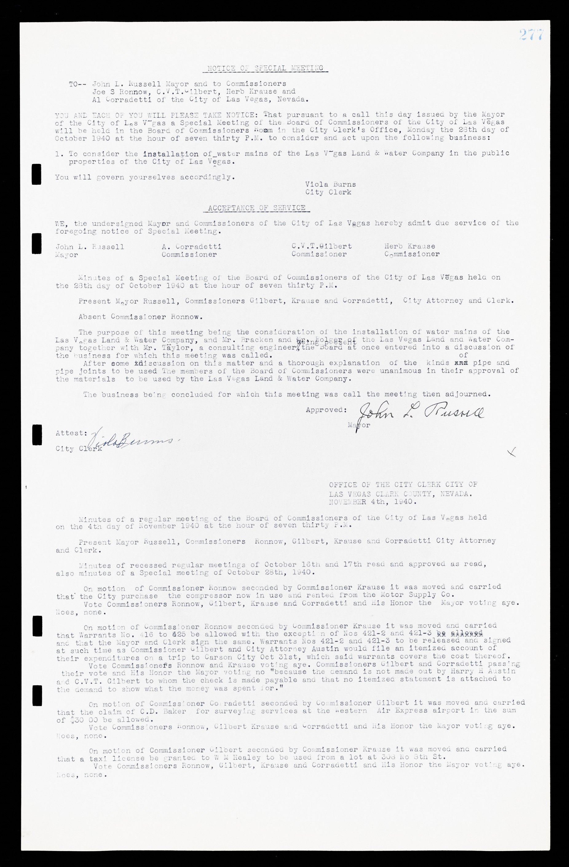 Las Vegas City Commission Minutes, February 17, 1937 to August 4, 1942, lvc000004-299